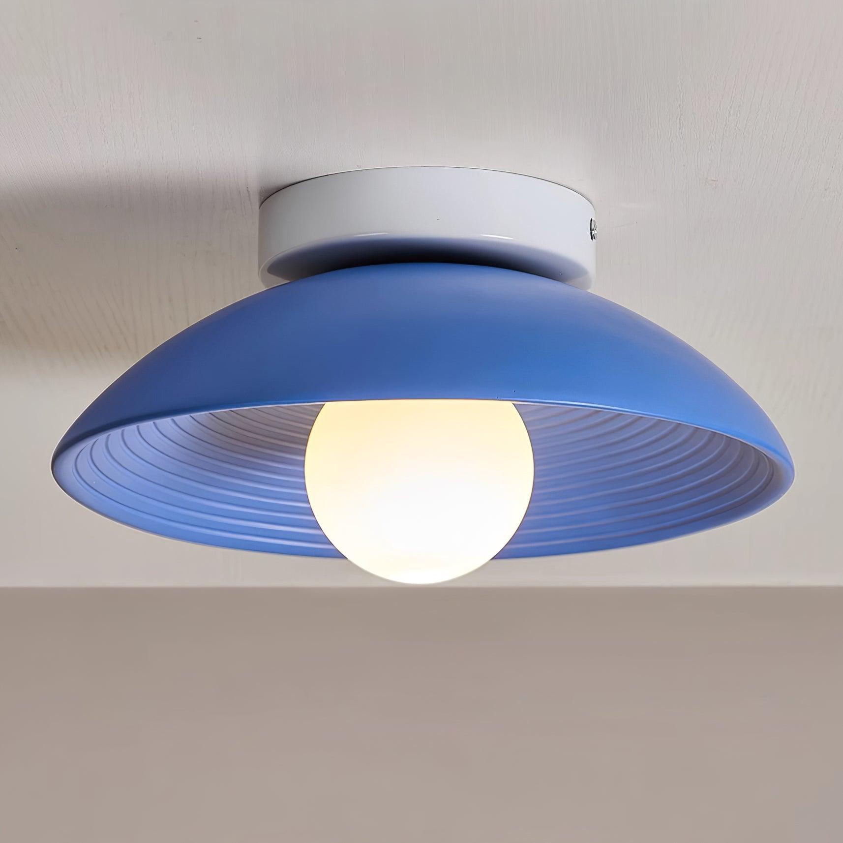 Zira Wooden Flush Mount Ceiling Light with Round Globe-Neutral Decor