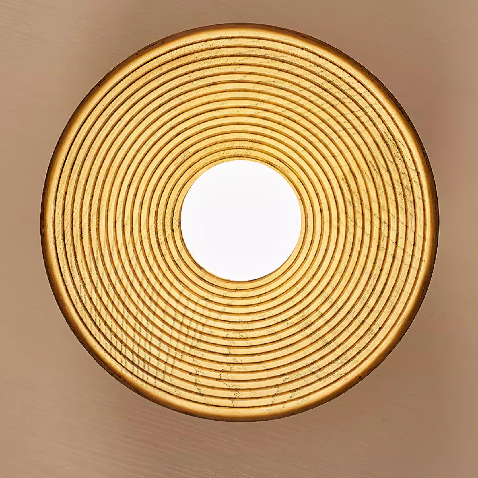 Zira Wooden Flush Mount Ceiling Light with Round Globe-Neutral Decor
