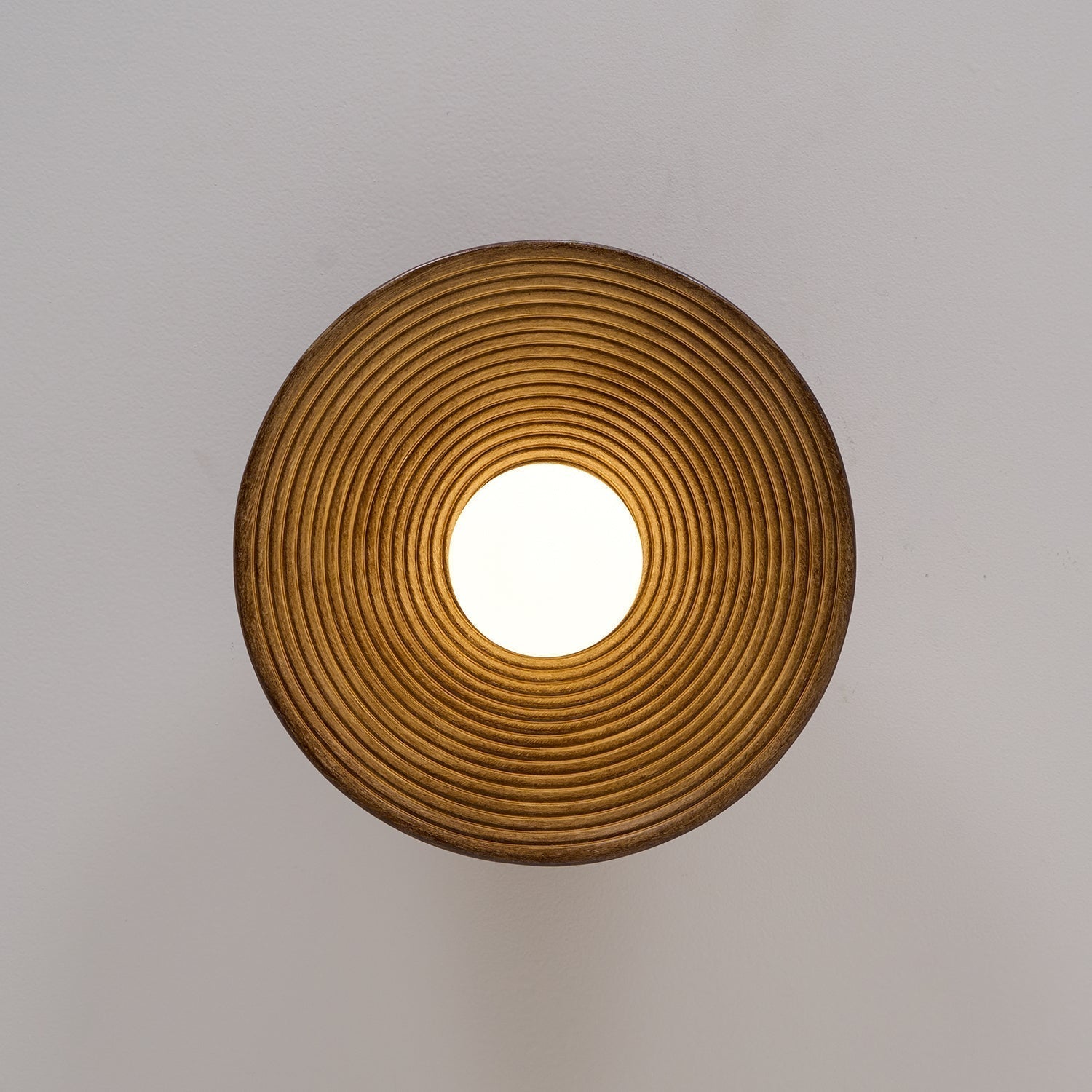Zira Wooden Flush Mount Ceiling Light with Round Globe-Neutral Decor