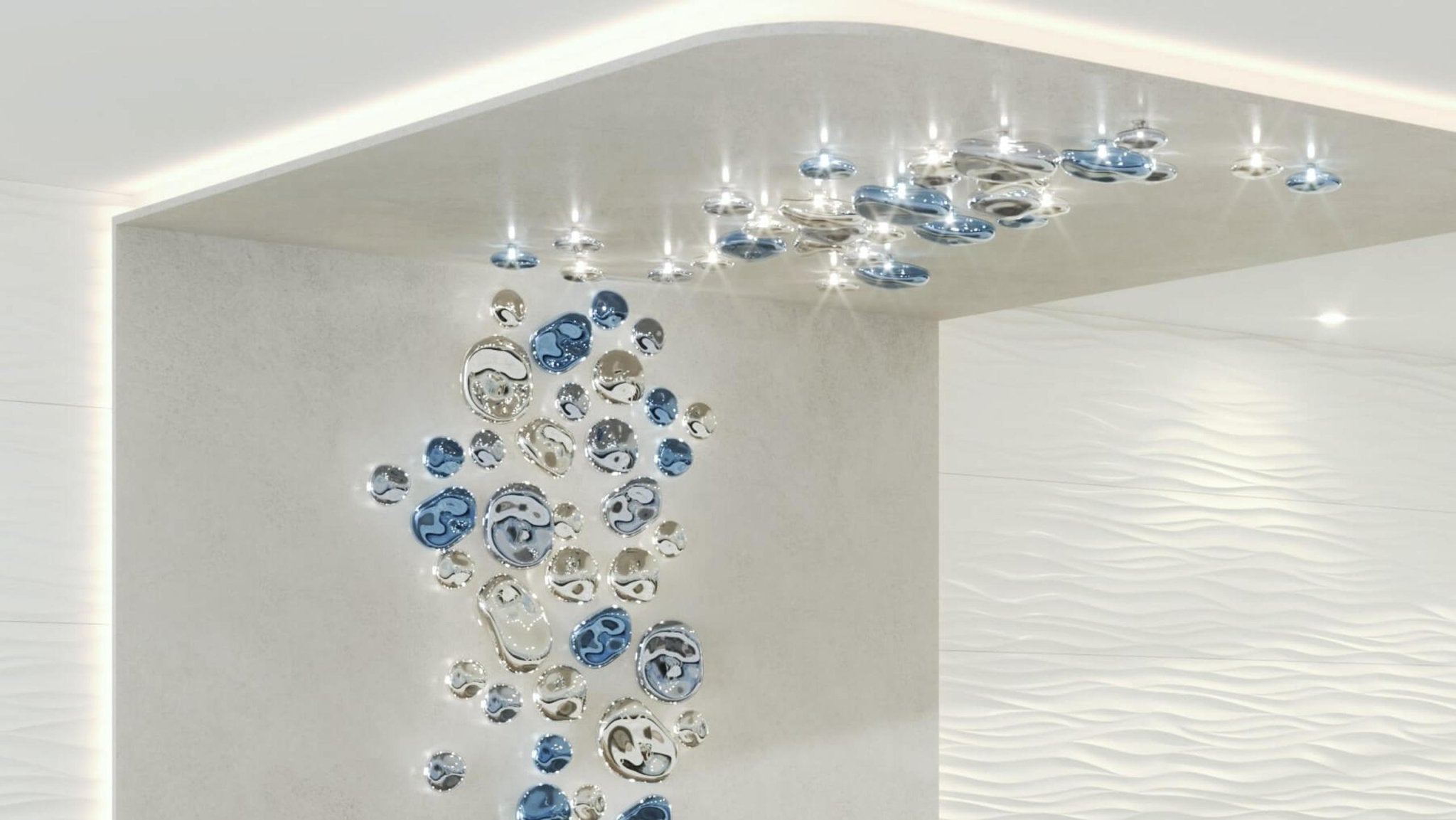 Nyzoris Bubble Glass Wall Light-Neutral Decor