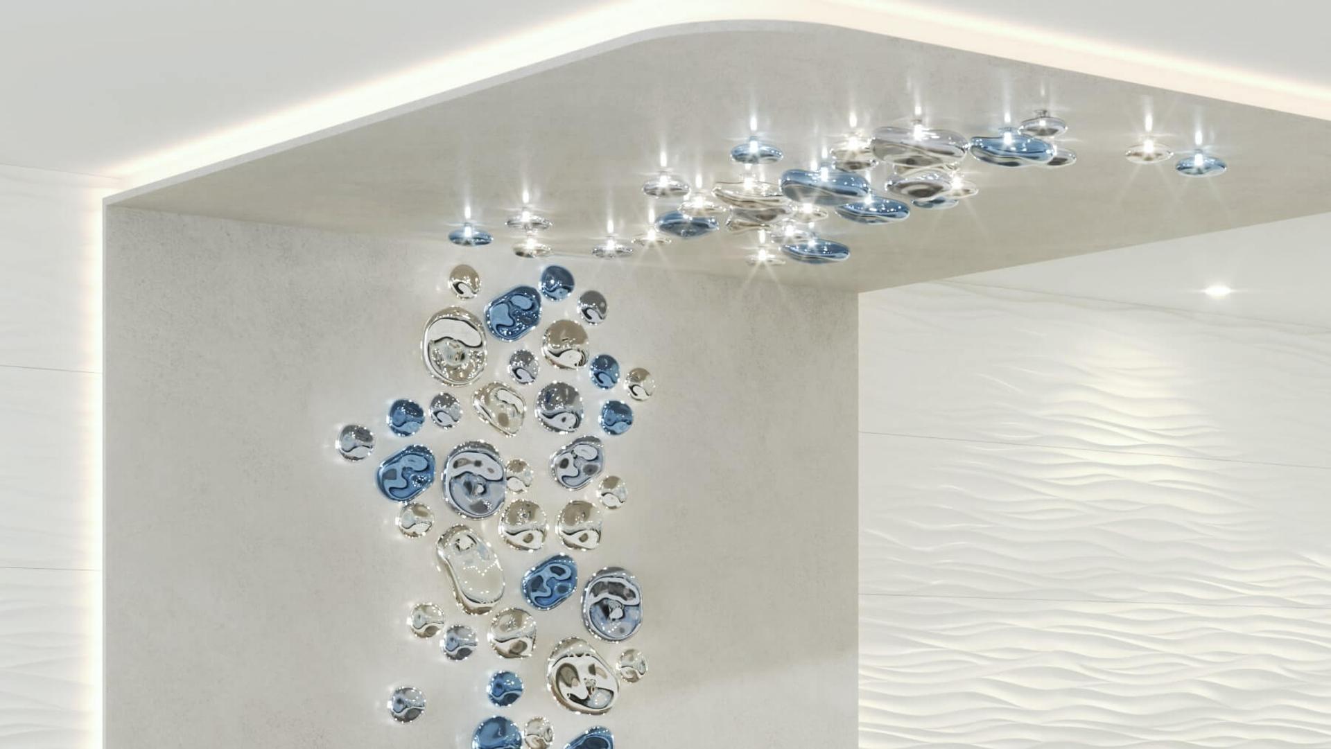 Nyzoris Bubble Glass Wall Light-Neutral Decor
