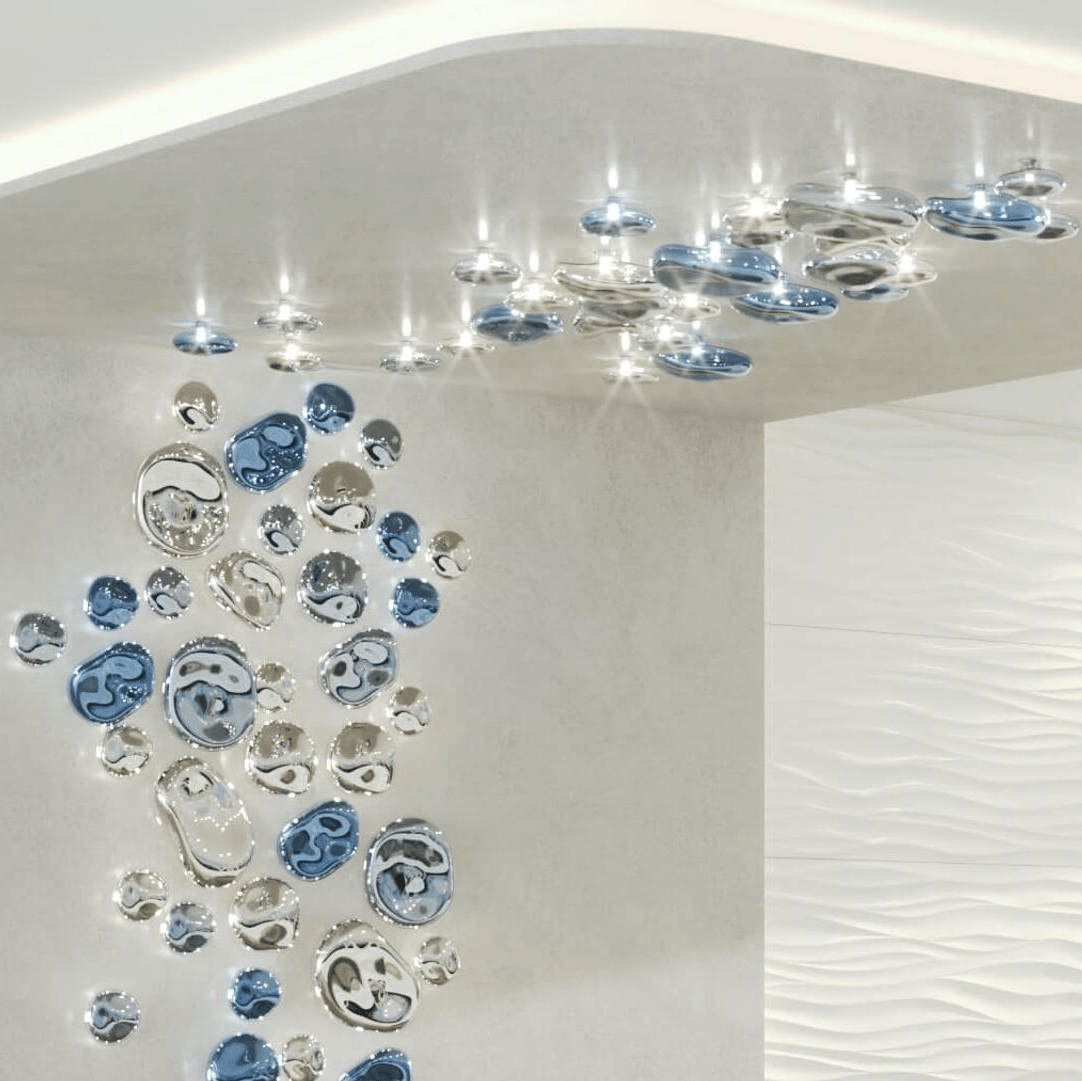 Nyzoris Bubble Glass Wall Light-Neutral Decor
