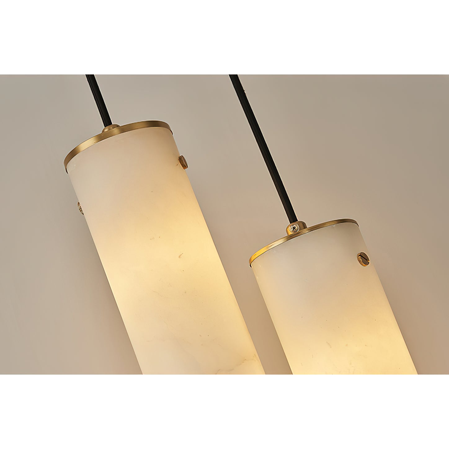 Lyvina Vertical Alabaster Pendant Light-Neutral Decor