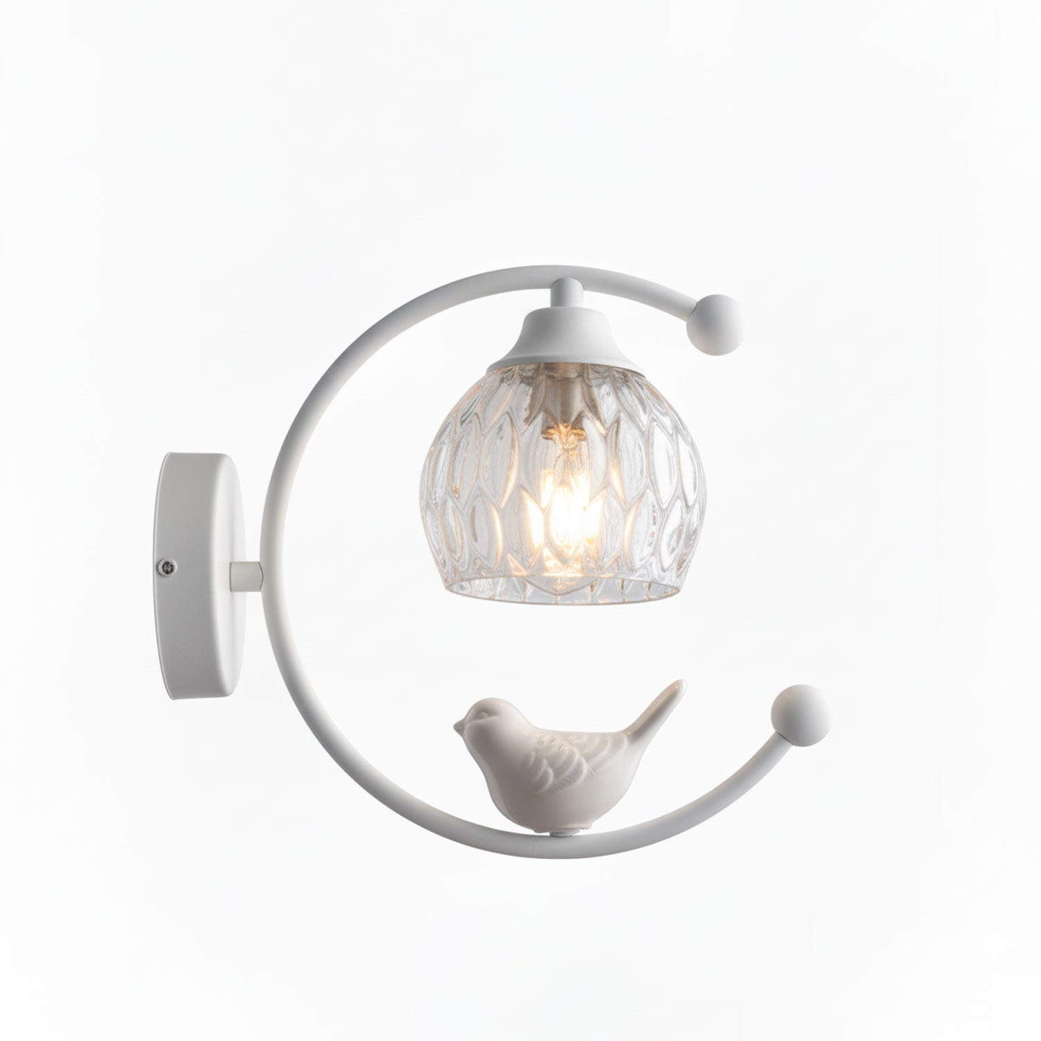 Felix Linearo Artistic Ceramic Bird Wall Lamp-Neutral Decor