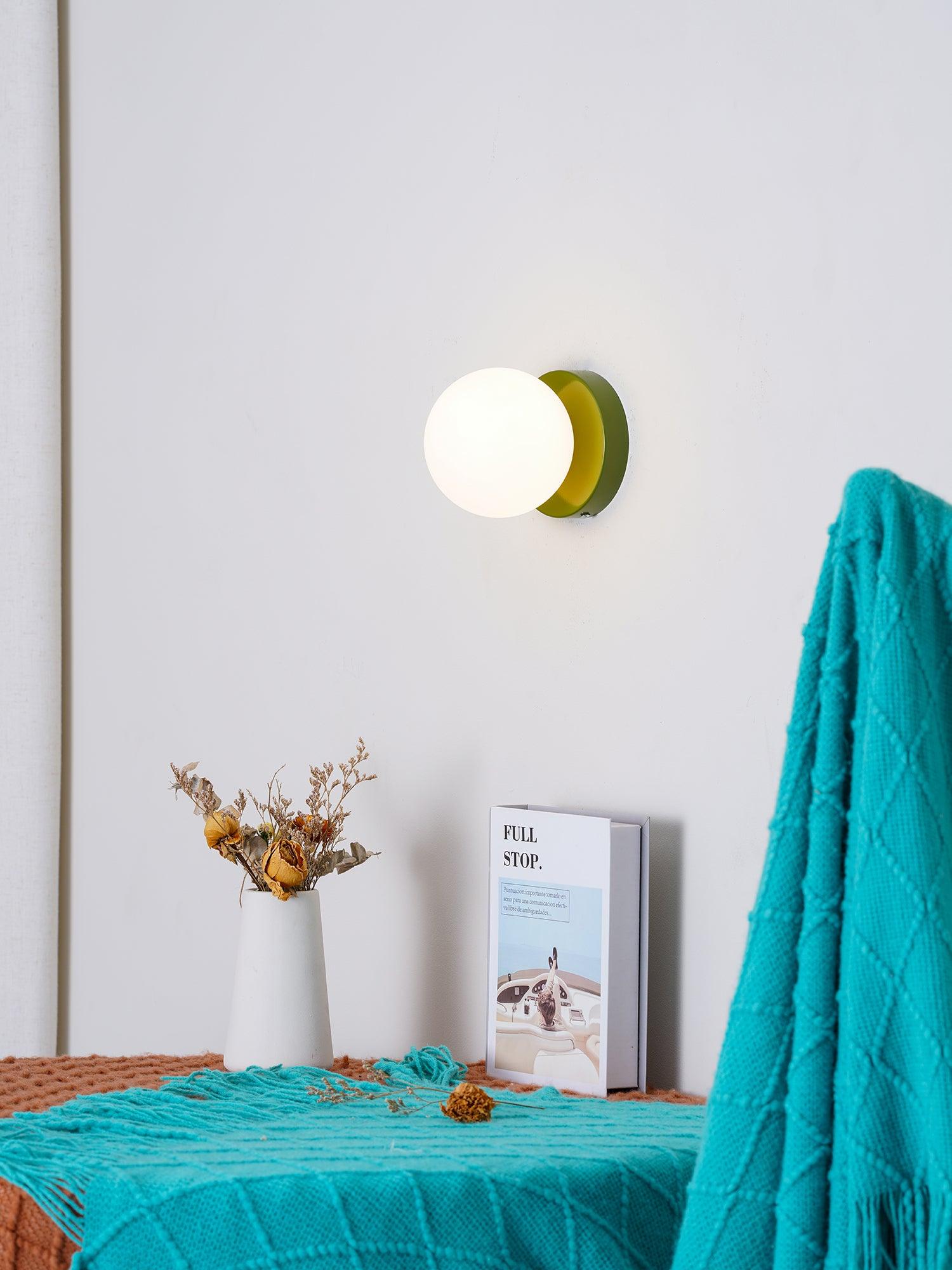 Otis Modern Minimalist Glass Wall Lamp-Neutral Decor