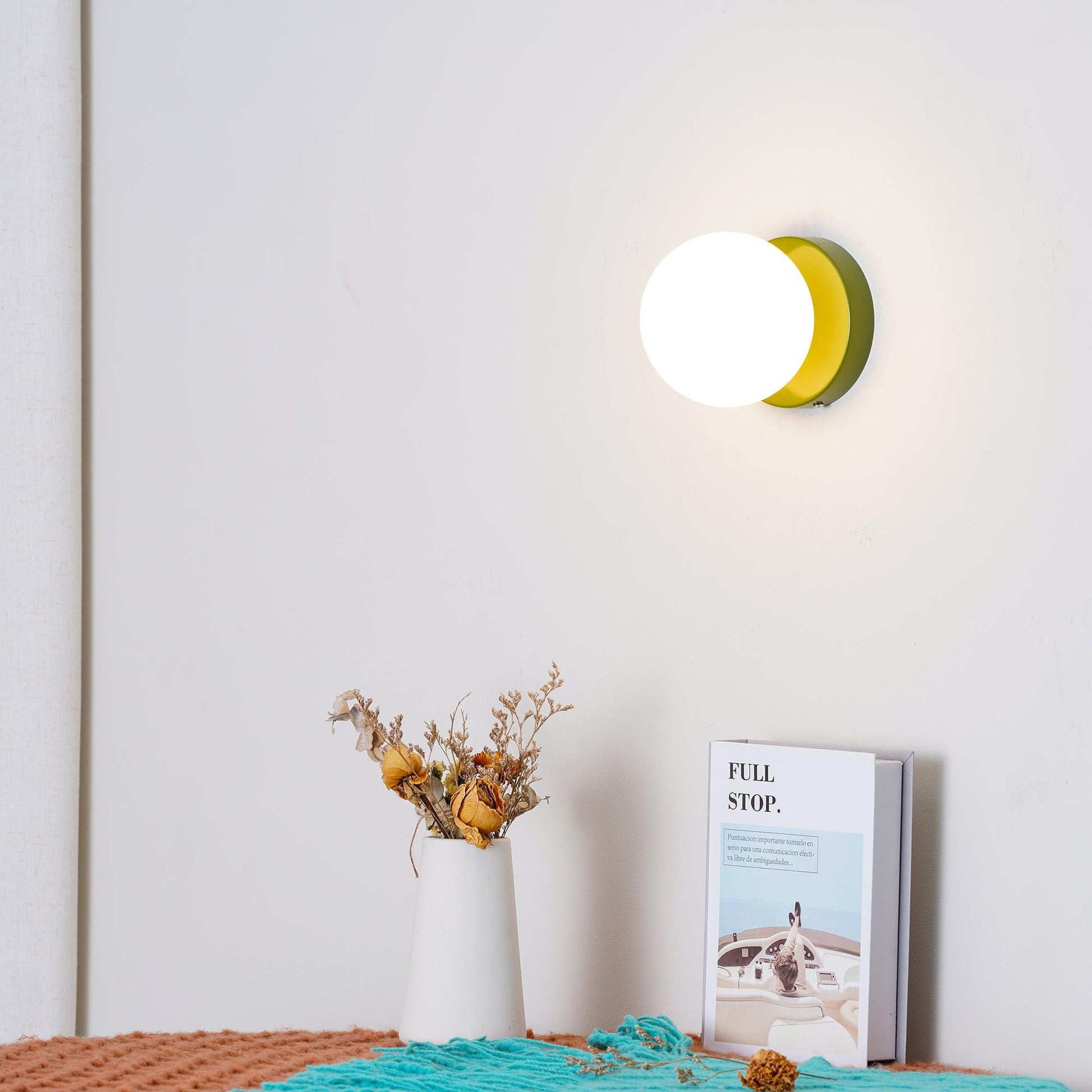 Otis Modern Minimalist Glass Wall Lamp-Neutral Decor