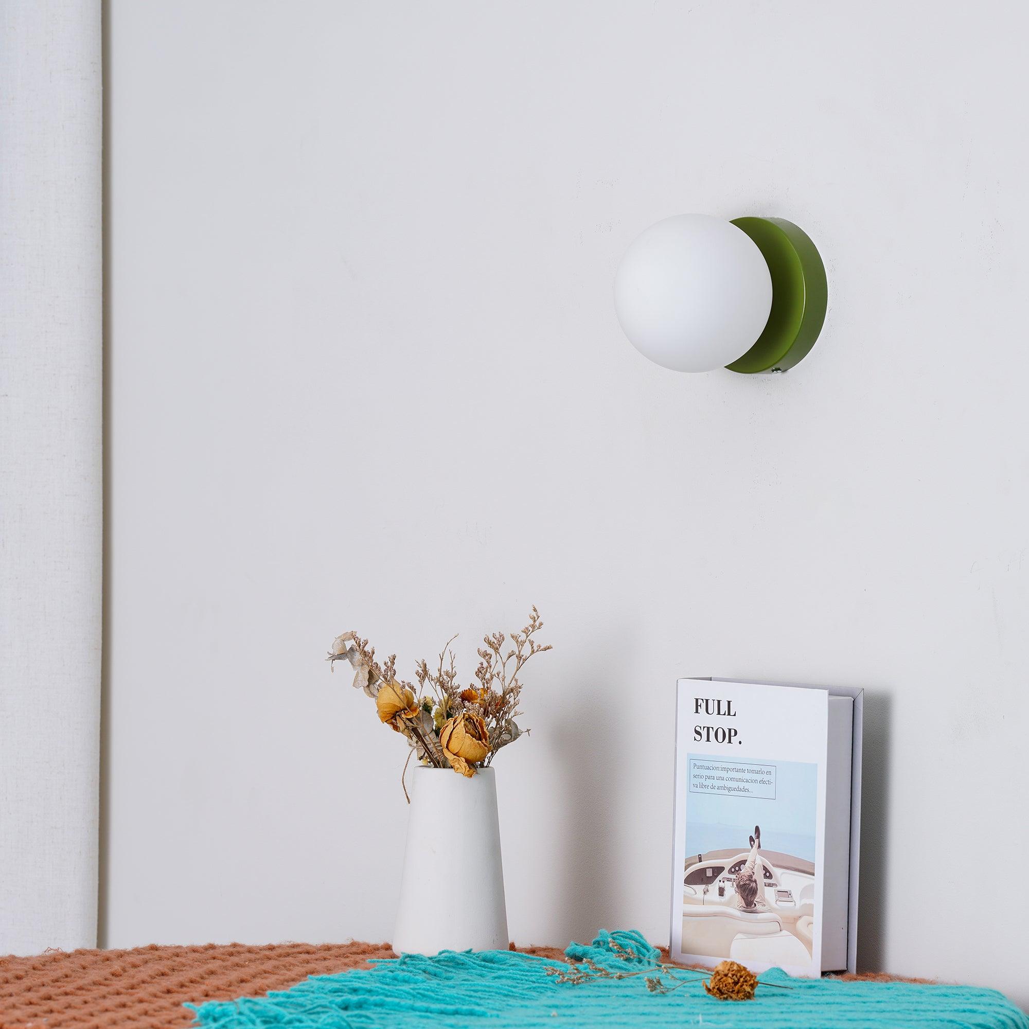 Otis Modern Minimalist Glass Wall Lamp-Neutral Decor