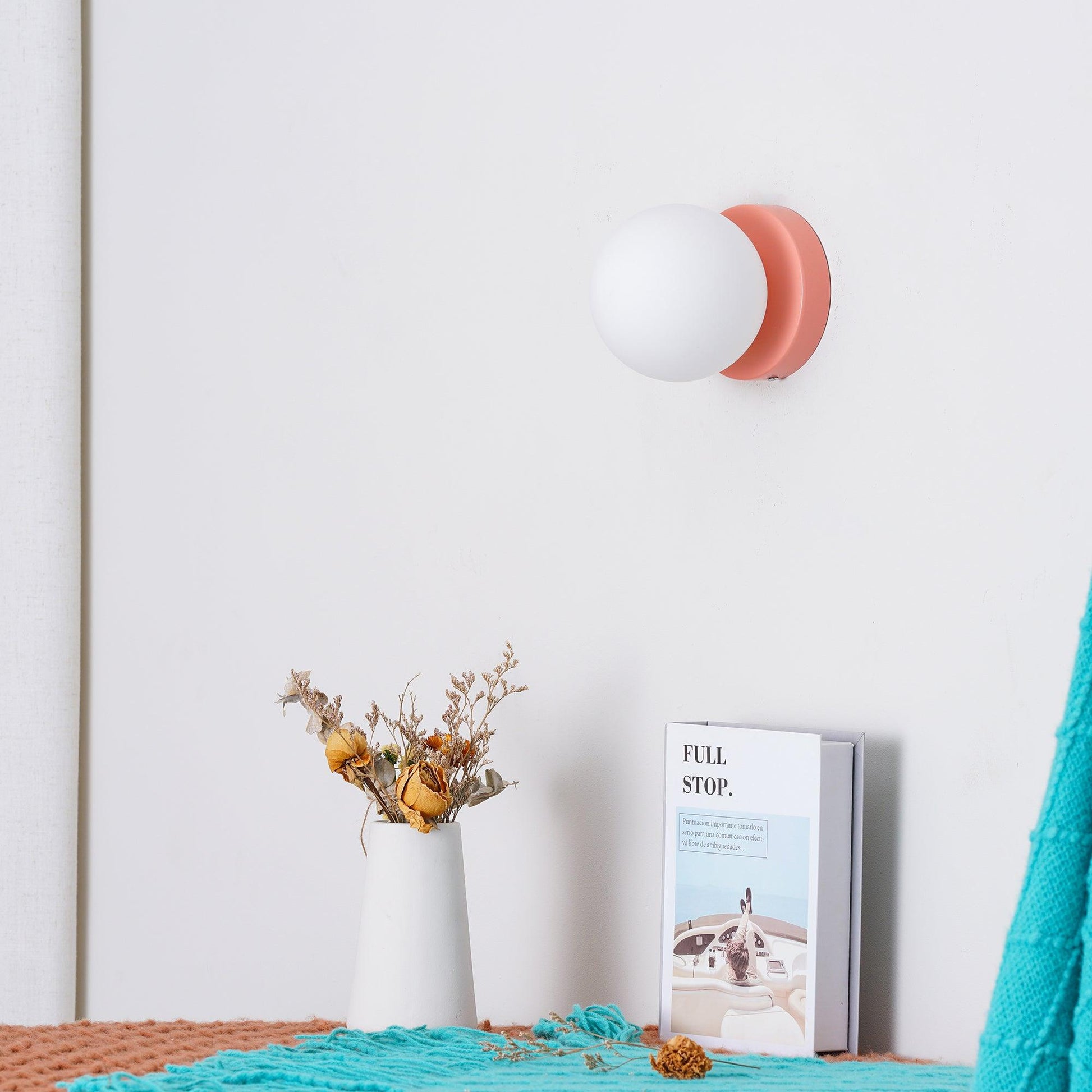 Otis Modern Minimalist Glass Wall Lamp-Neutral Decor