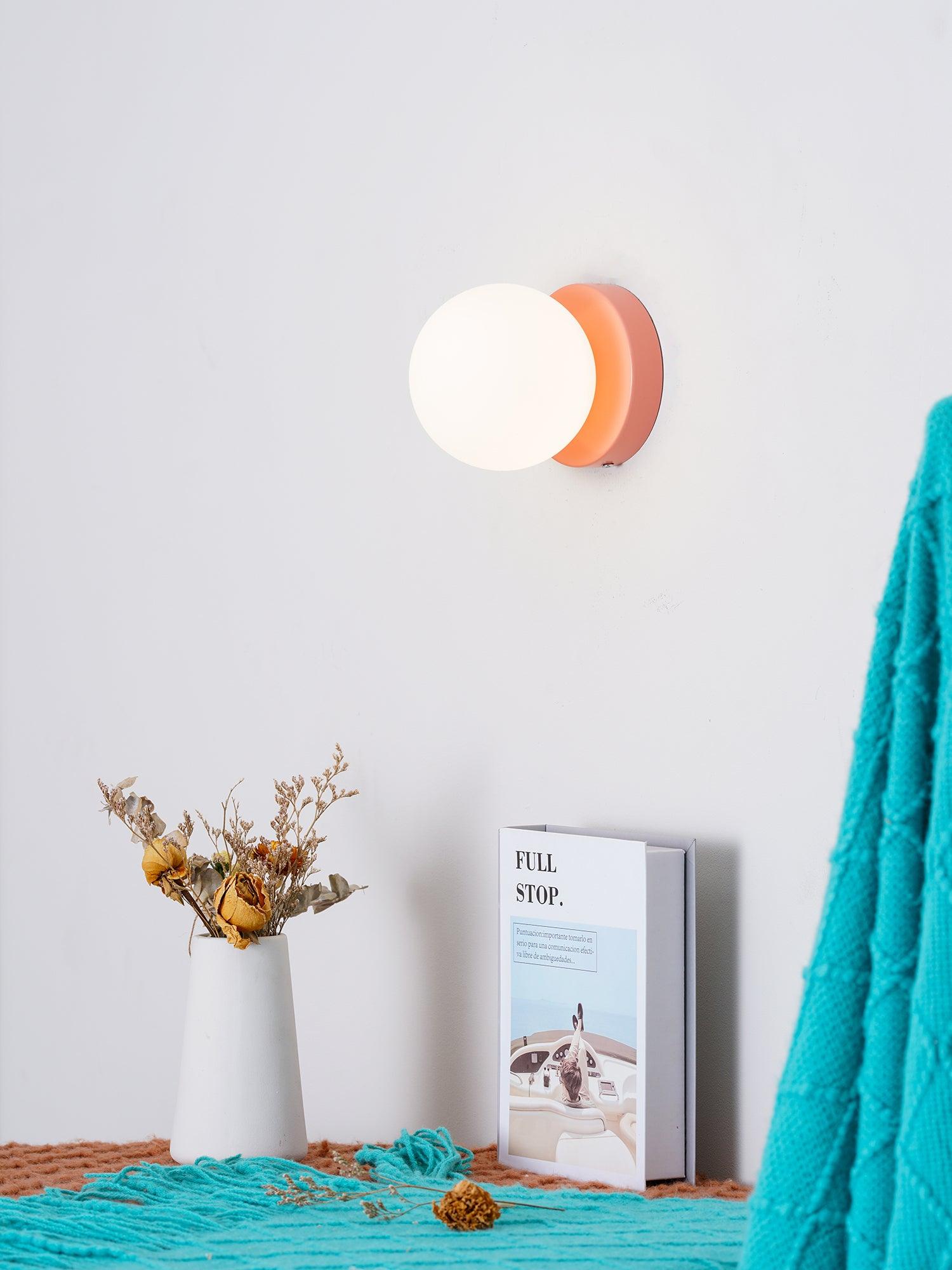 Otis Modern Minimalist Glass Wall Lamp-Neutral Decor
