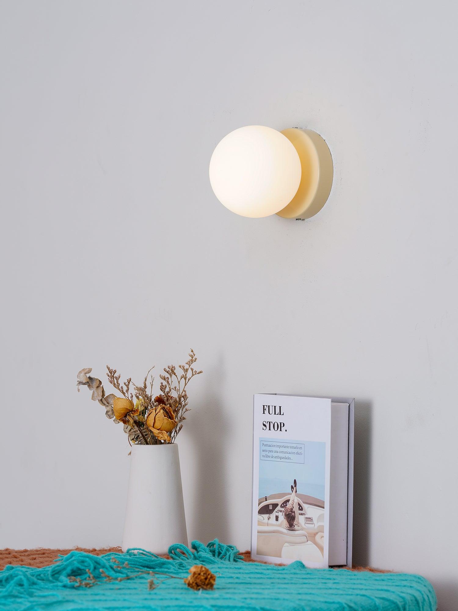 Otis Modern Minimalist Glass Wall Lamp-Neutral Decor