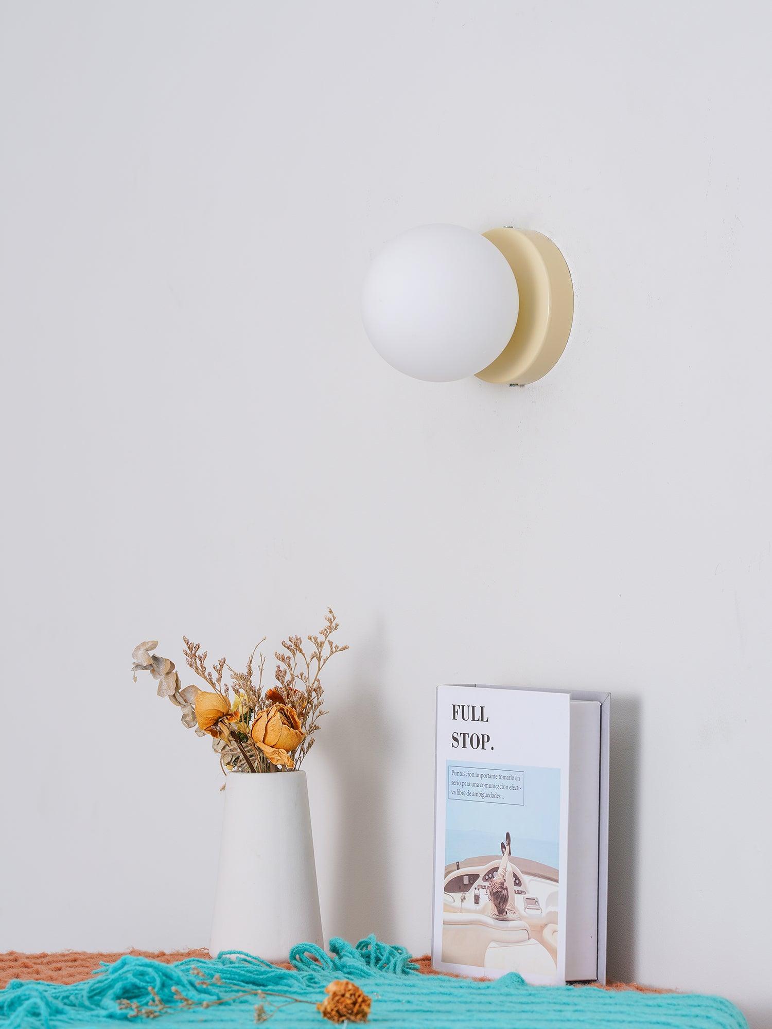 Otis Modern Minimalist Glass Wall Lamp-Neutral Decor