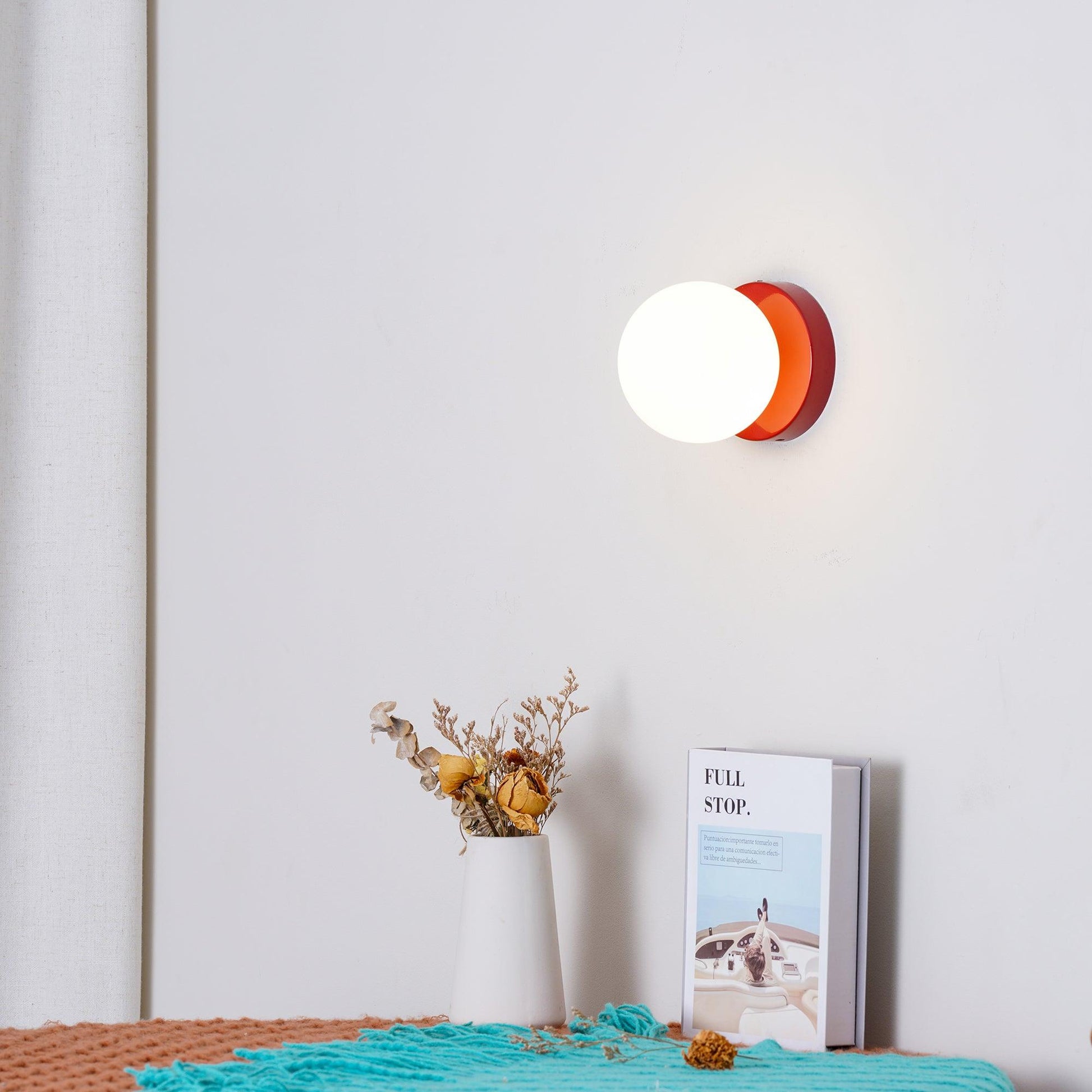 Otis Modern Minimalist Glass Wall Lamp-Neutral Decor