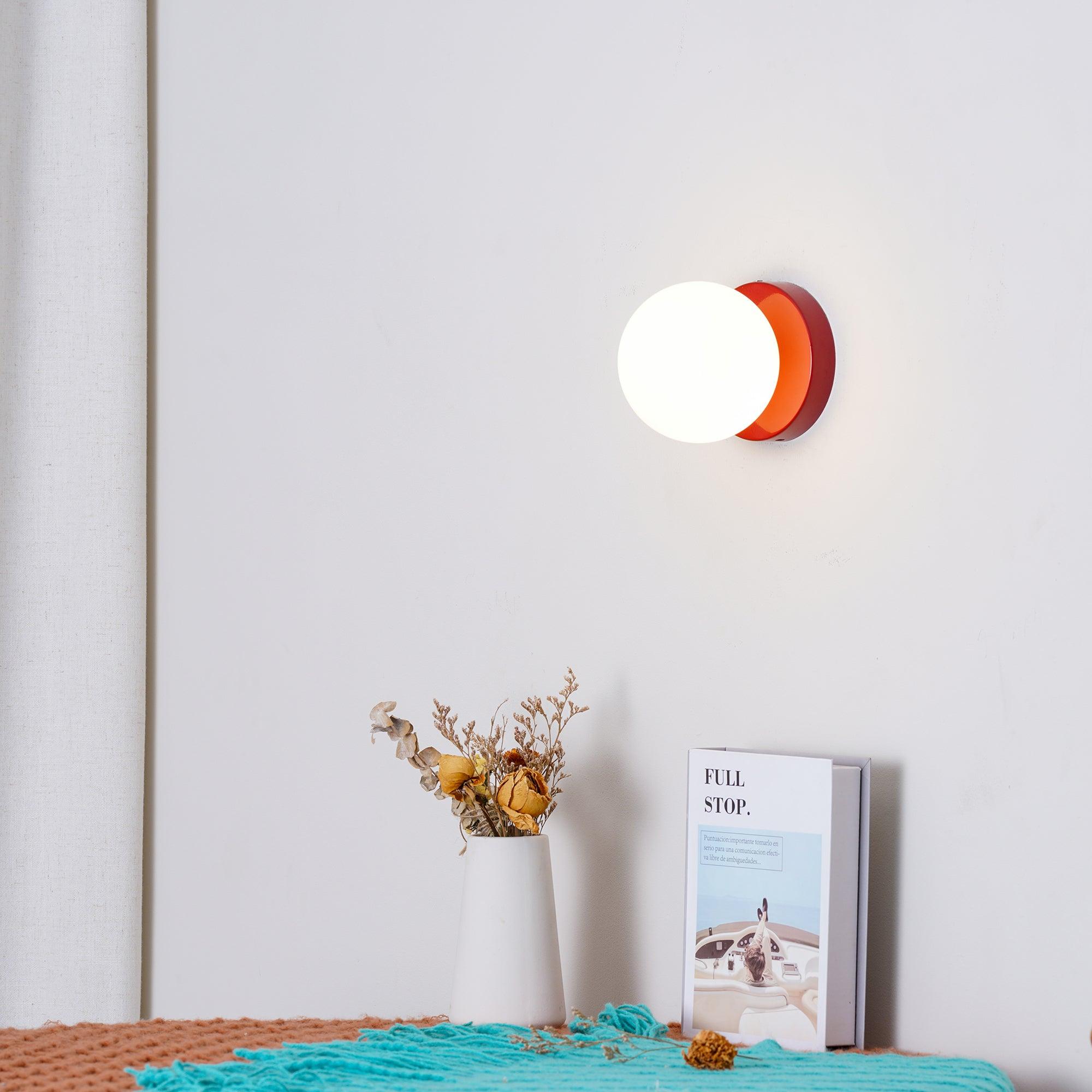 Otis Modern Minimalist Glass Wall Lamp-Neutral Decor
