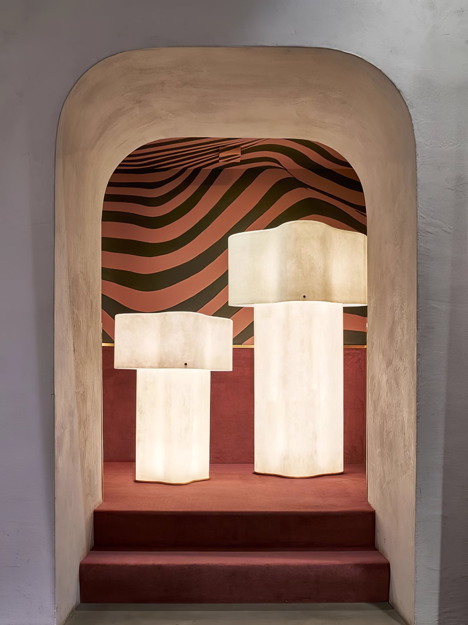 Loneo Minimalist FRP Floor Lamp-Neutral Decor