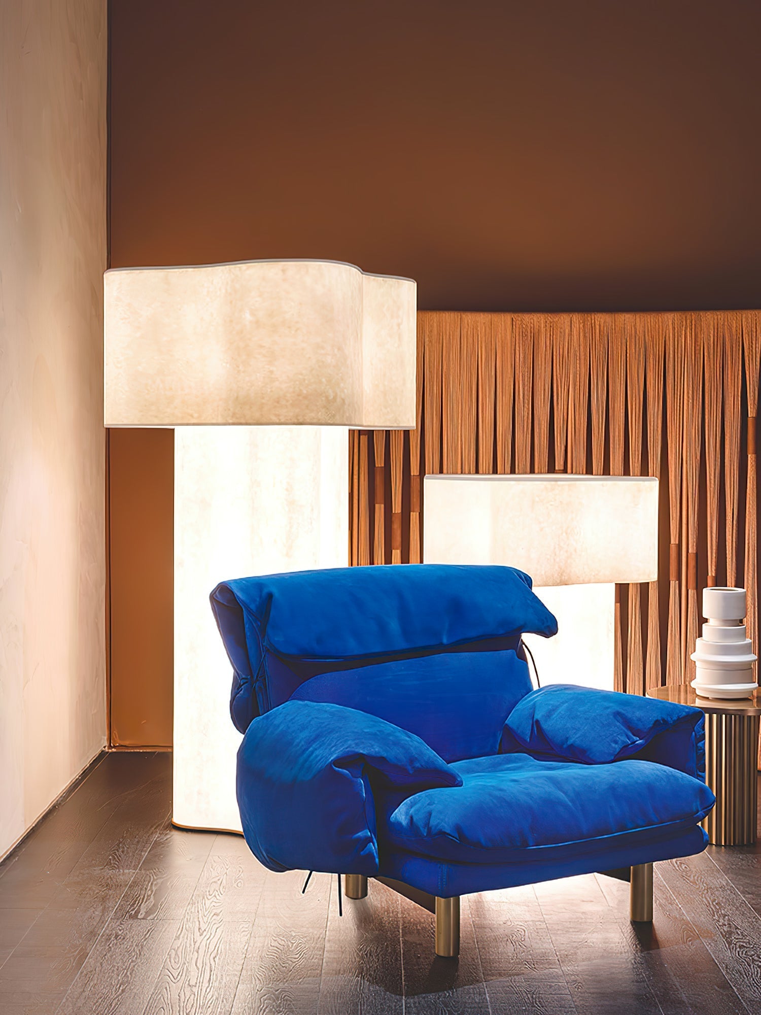Loneo Minimalist FRP Floor Lamp-Neutral Decor