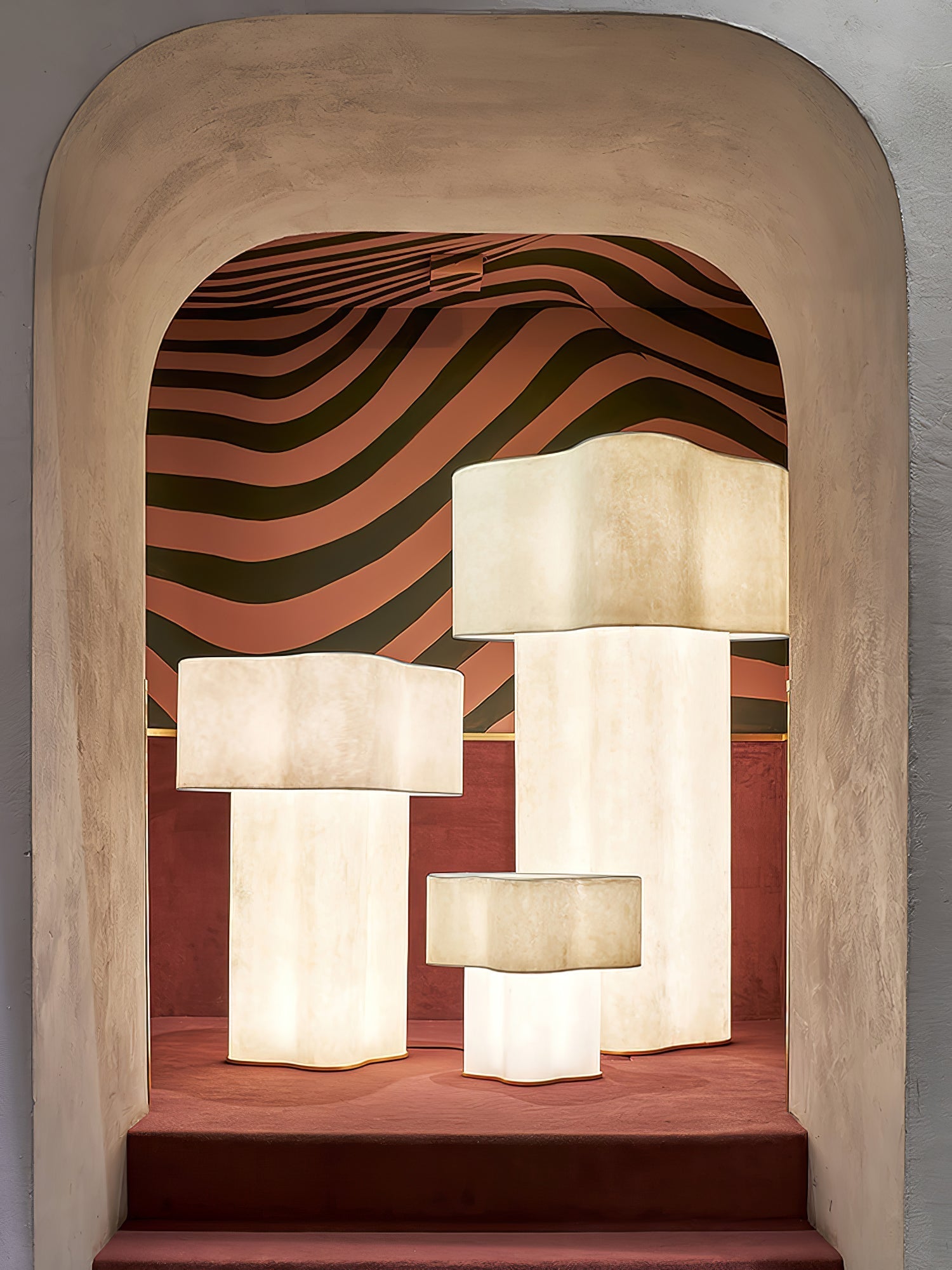 Loneo Minimalist FRP Floor Lamp-Neutral Decor