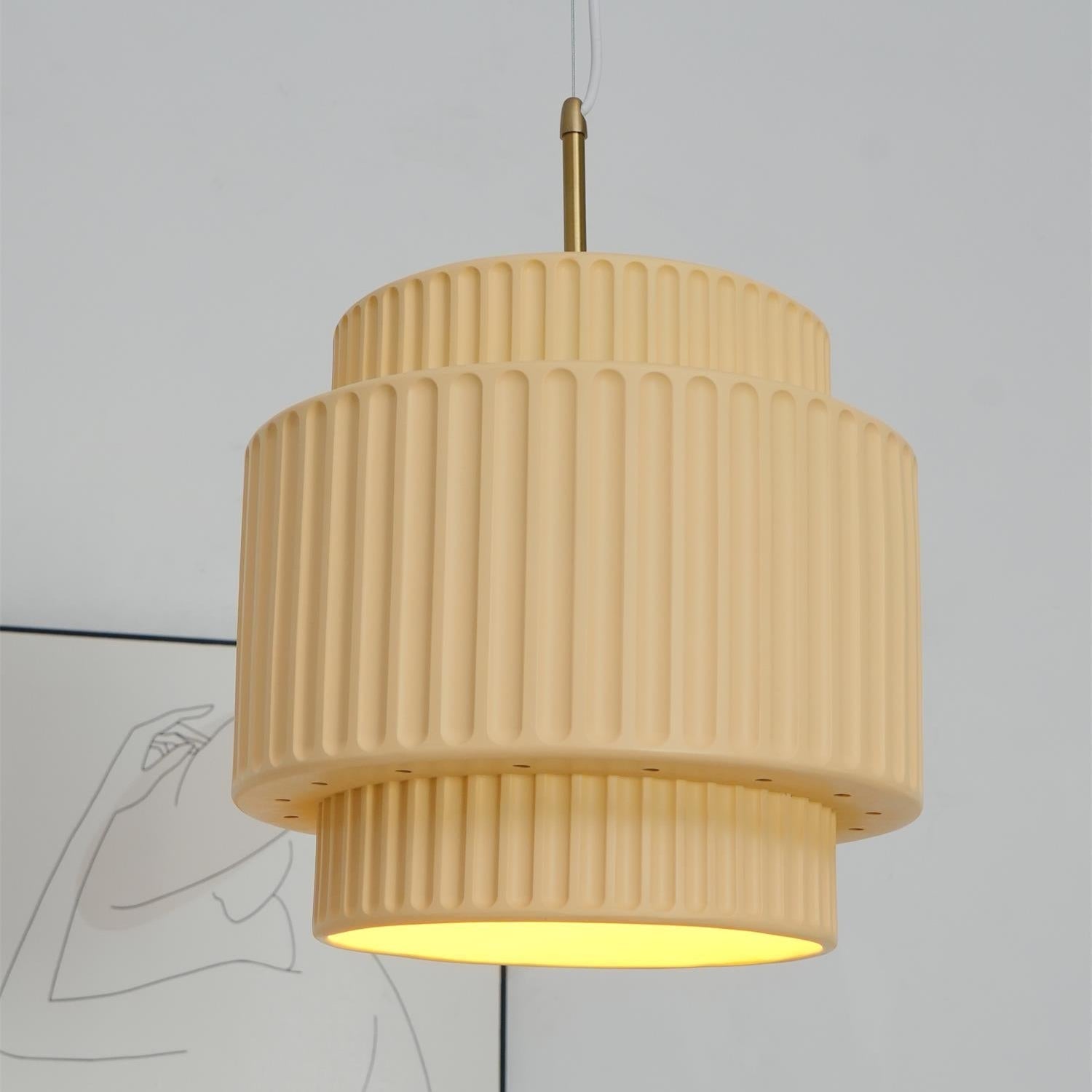 Aurelia Ribbed Pendant Light