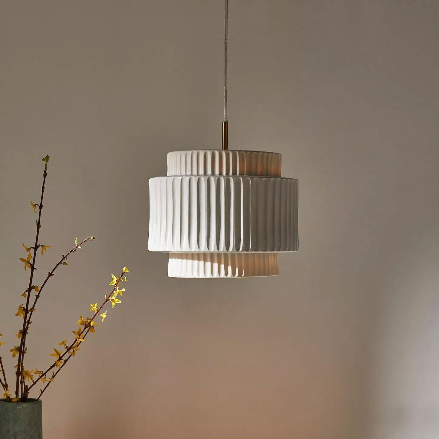 Aurelia Ribbed Pendant Light