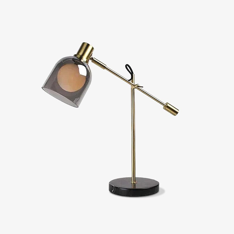 Locor Marble Industrial Table Lamp-Neutral Decor