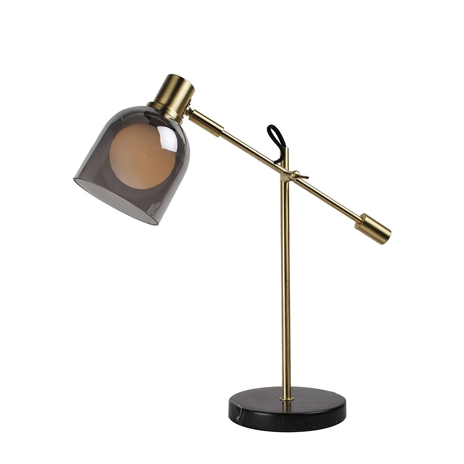 Locor Marble Industrial Table Lamp-Neutral Decor