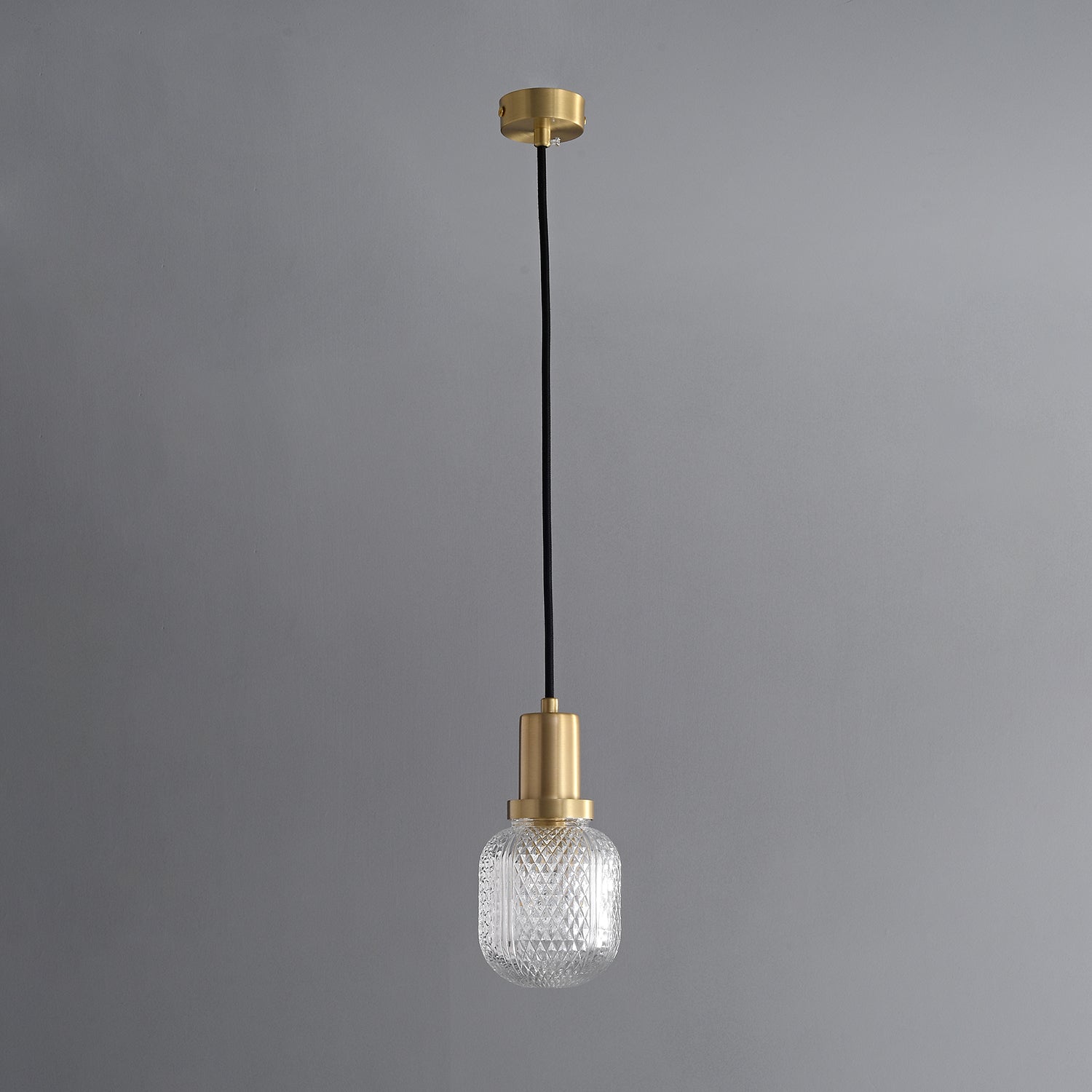 Cacarir Premium Nordic Art Brass Glass Pendant Lamp-Neutral Decor