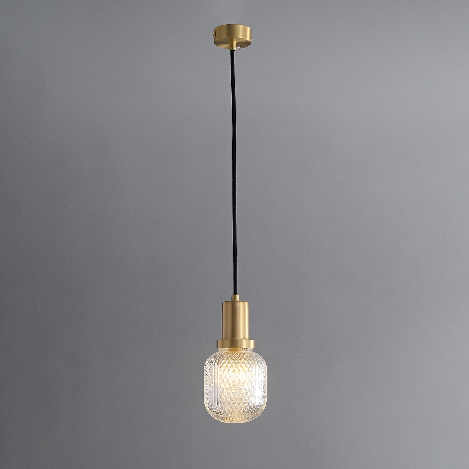 Cacarir Premium Nordic Art Brass Glass Pendant Lamp-Neutral Decor