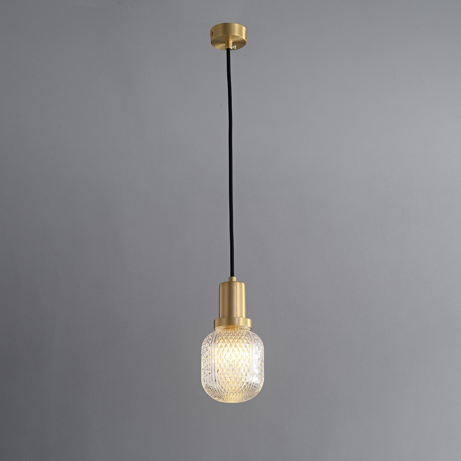 Cacarir Premium Nordic Art Brass Glass Pendant Lamp-Neutral Decor