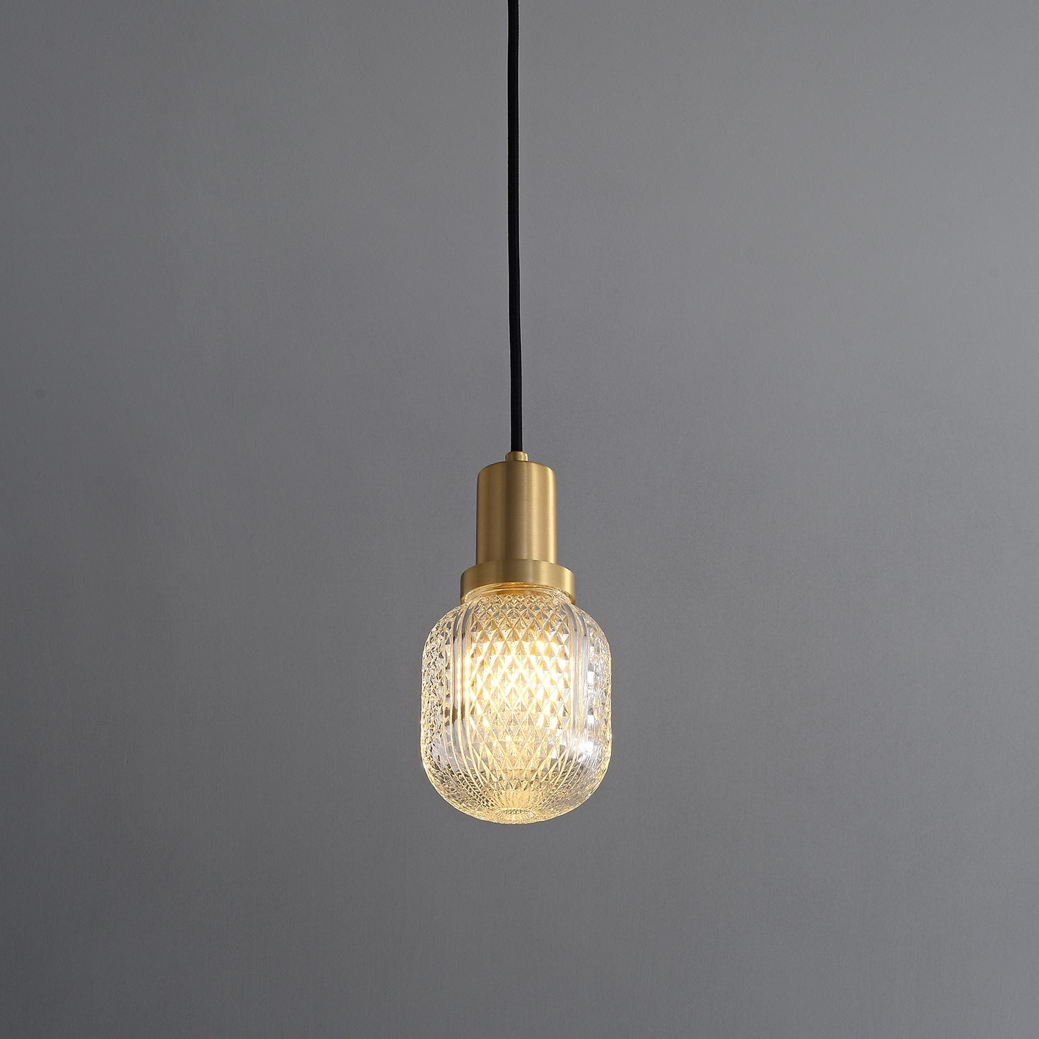 Cacarir Premium Nordic Art Brass Glass Pendant Lamp-Neutral Decor