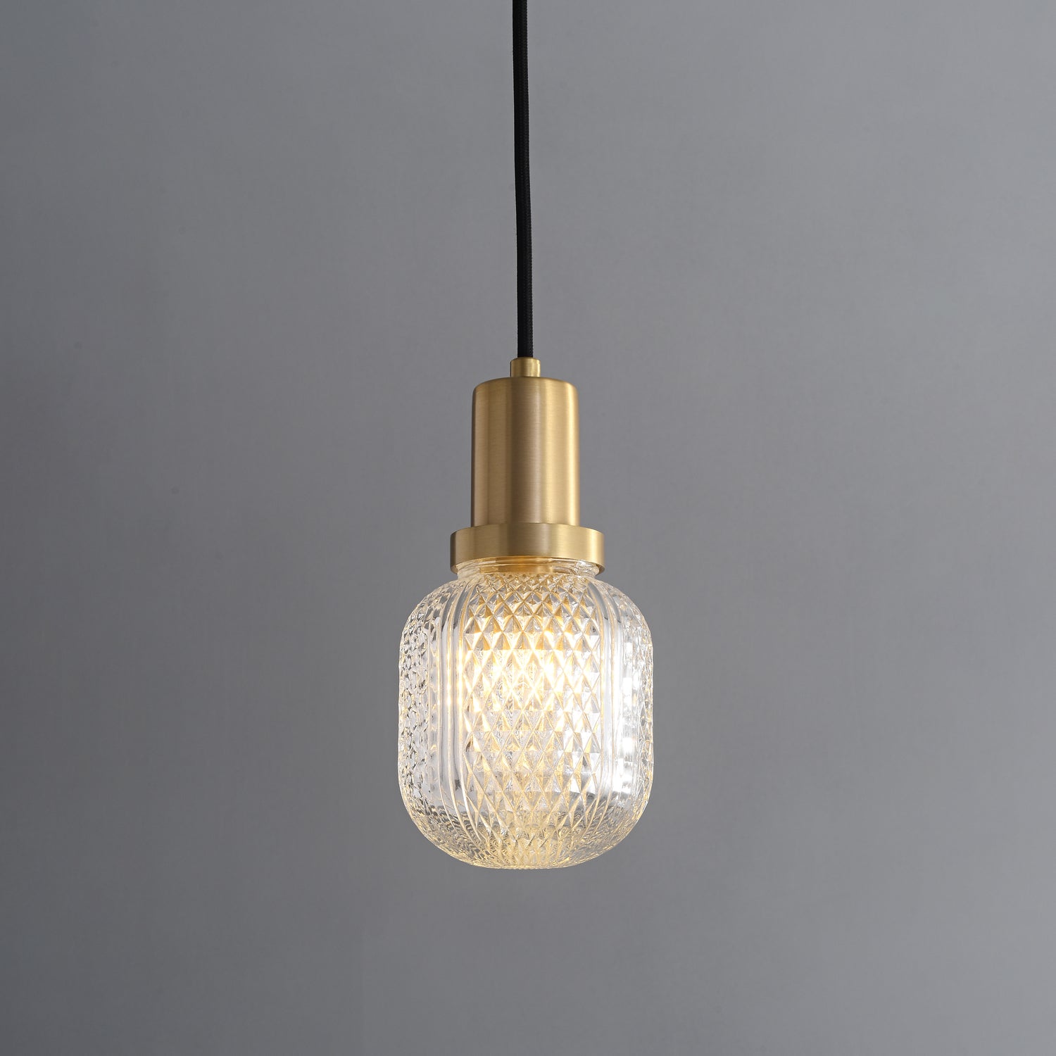 Cacarir Premium Nordic Art Brass Glass Pendant Lamp-Neutral Decor