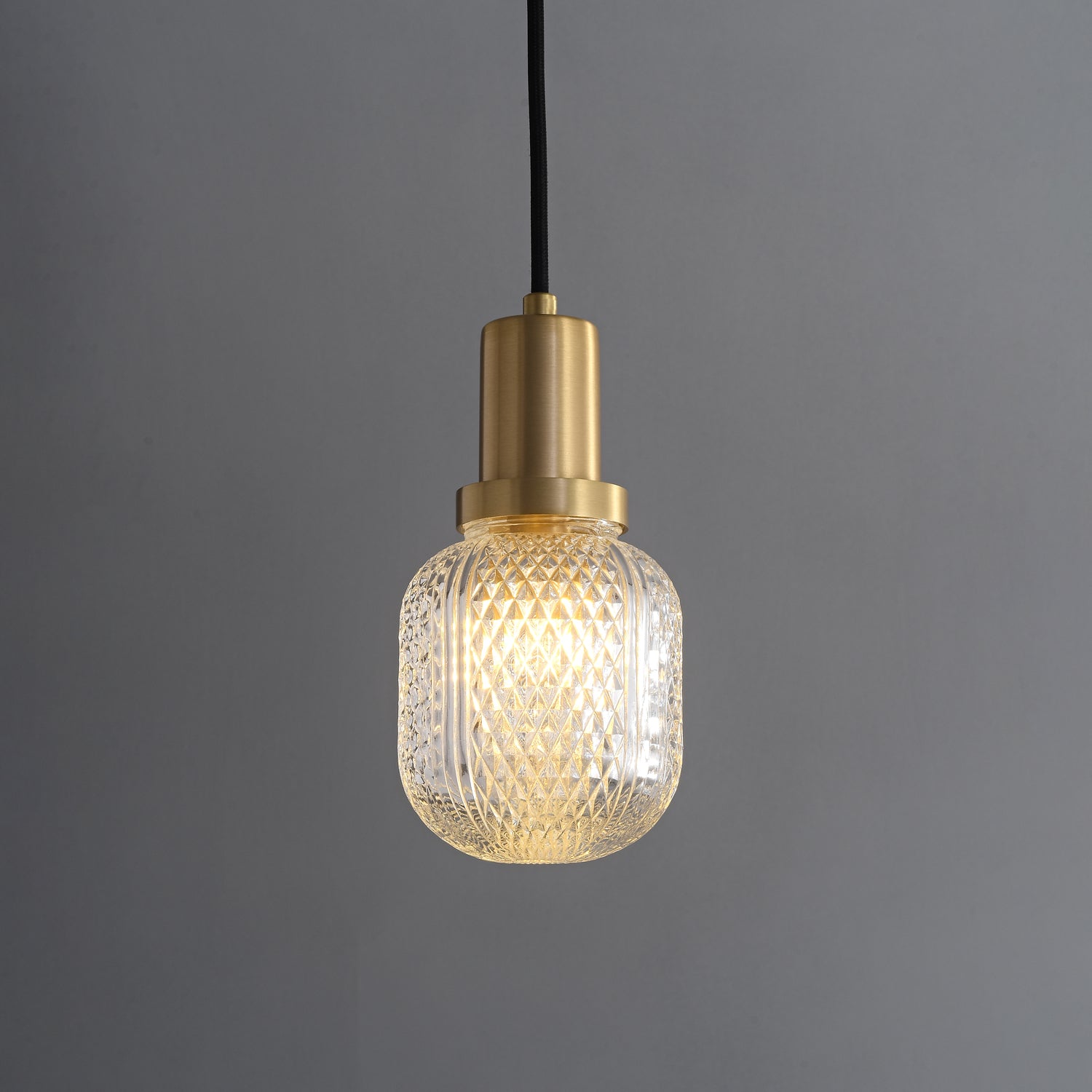 Cacarir Premium Nordic Art Brass Glass Pendant Lamp-Neutral Decor