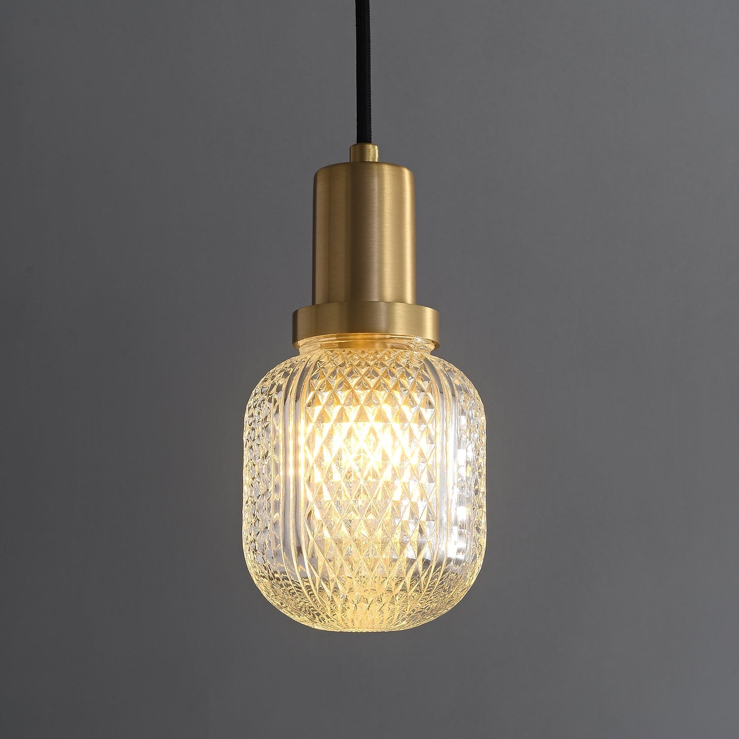 Cacarir Premium Nordic Art Brass Glass Pendant Lamp-Neutral Decor