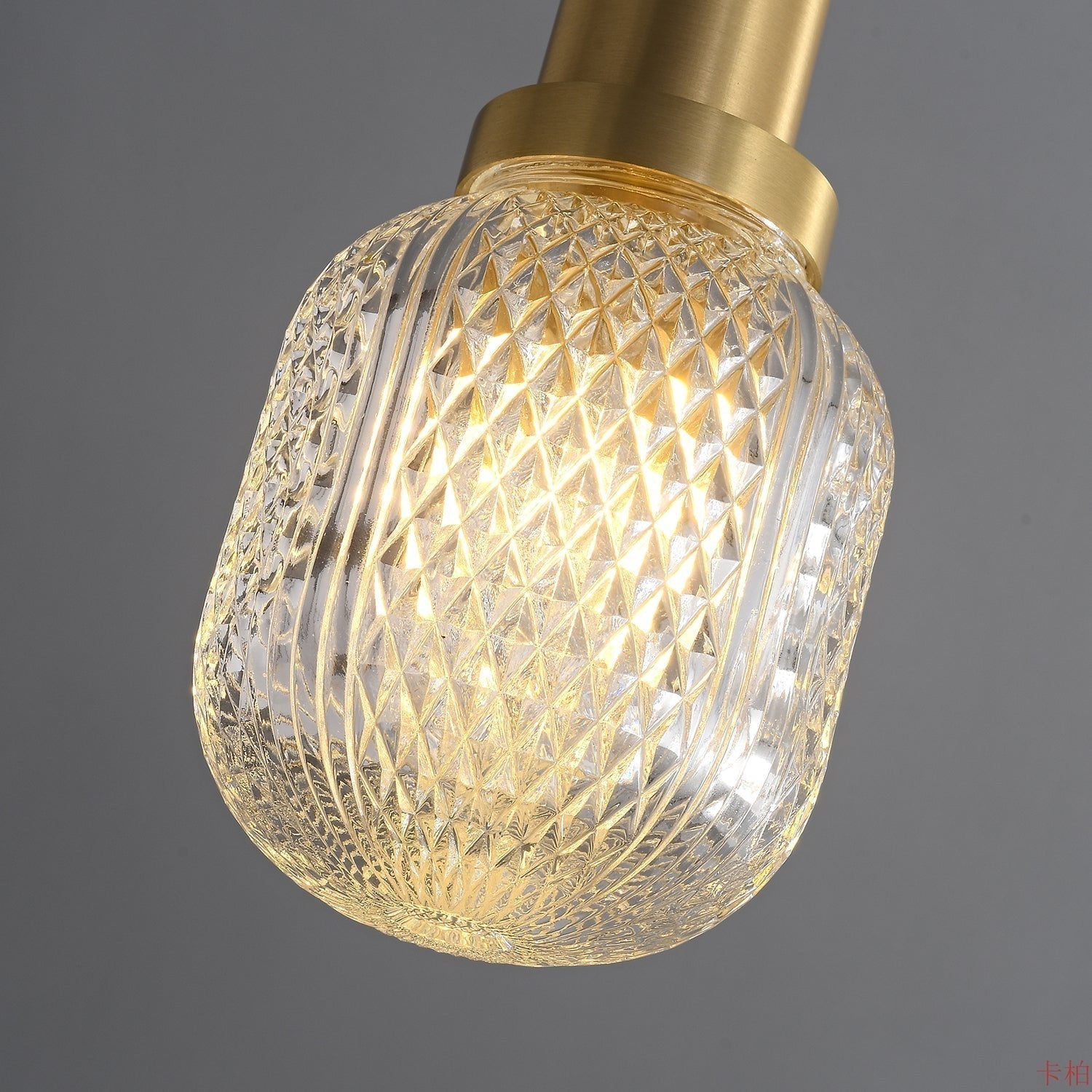 Cacarir Premium Nordic Art Brass Glass Pendant Lamp-Neutral Decor