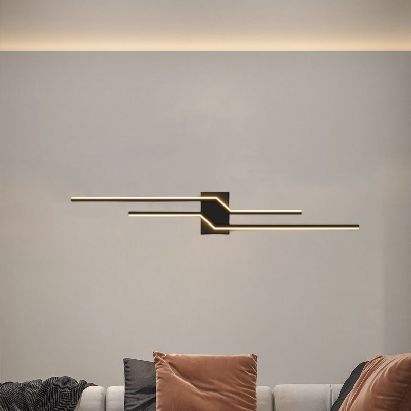 Arisha Minimalist Linear Metal Vanity Wall Light - Neutral Decor