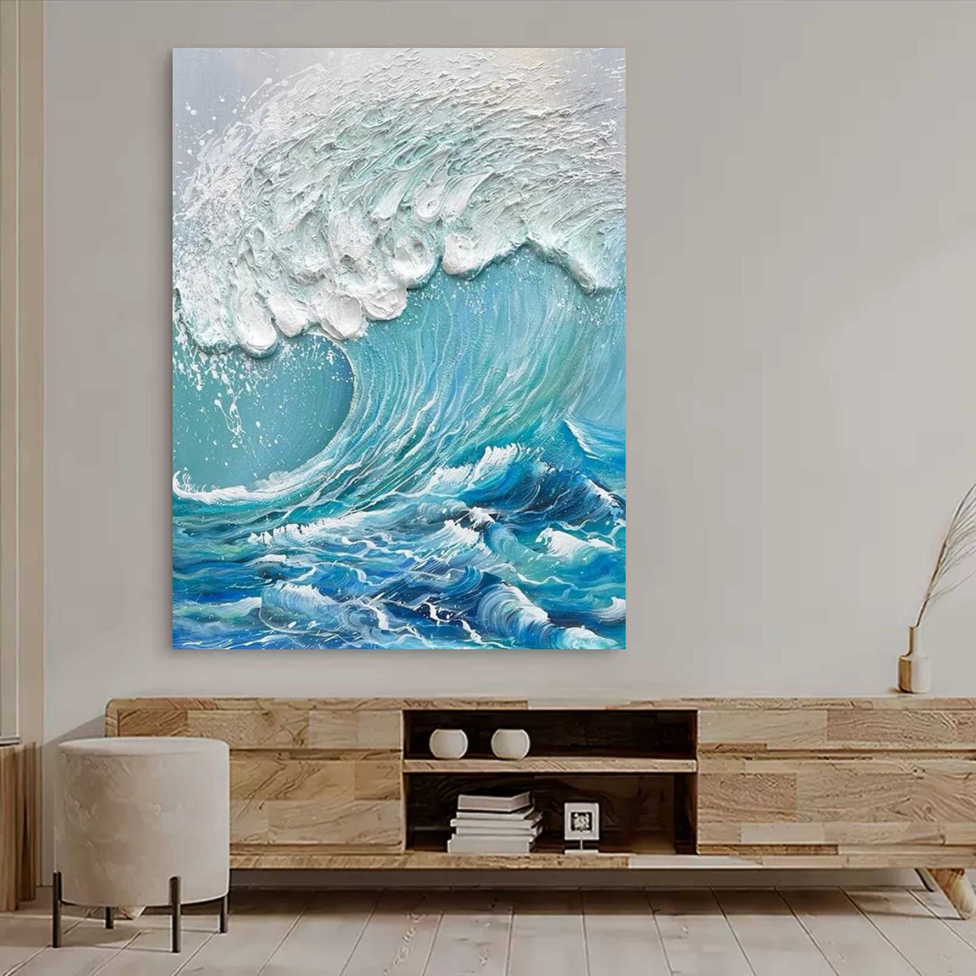 Plaster Art Texture Painting SG194 - Neutralighting