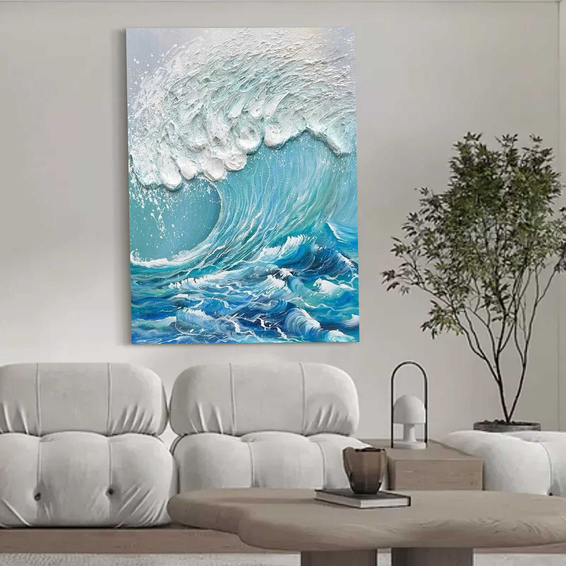 Plaster Art Texture Painting SG194 - Neutralighting
