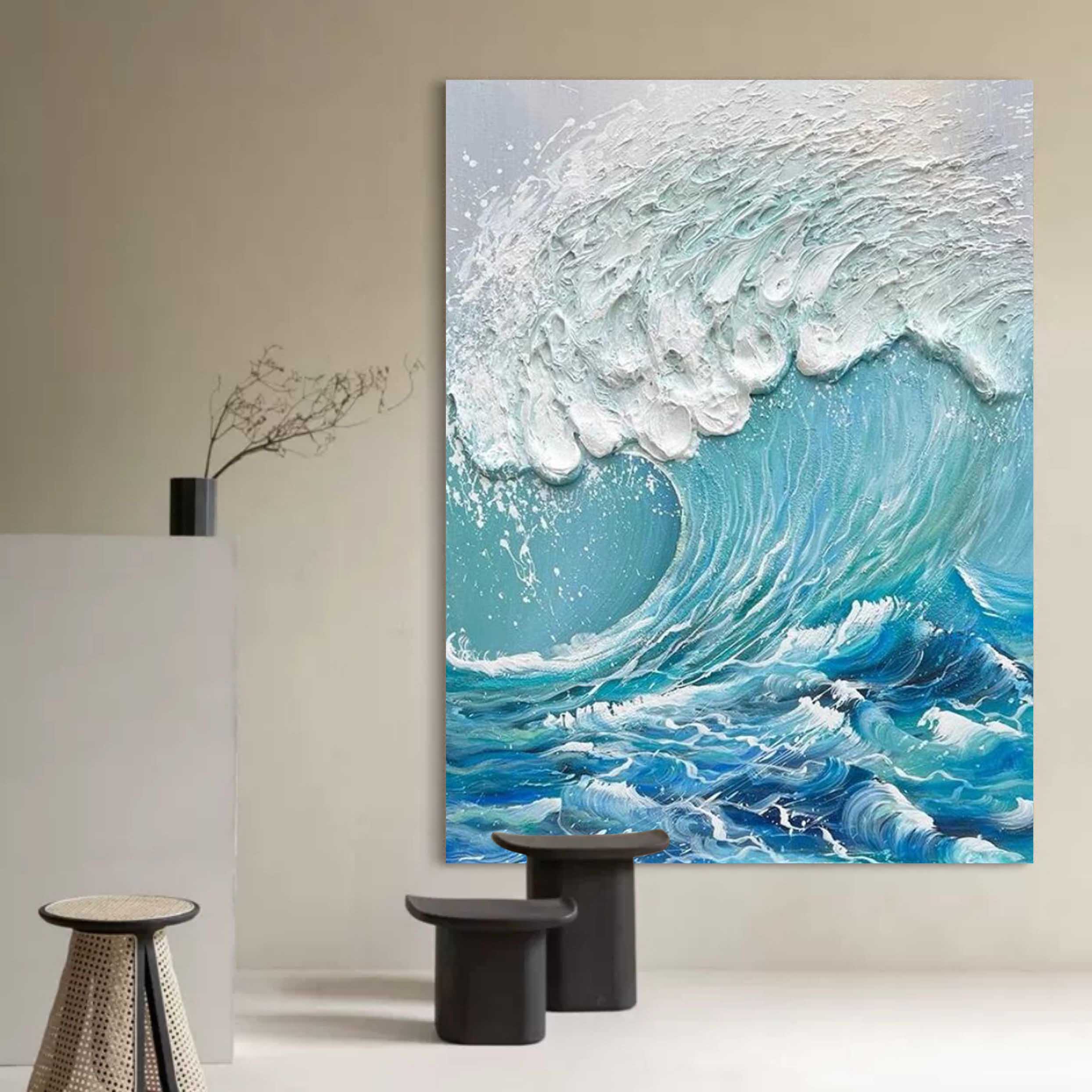Plaster Art Texture Painting SG194 - Neutralighting