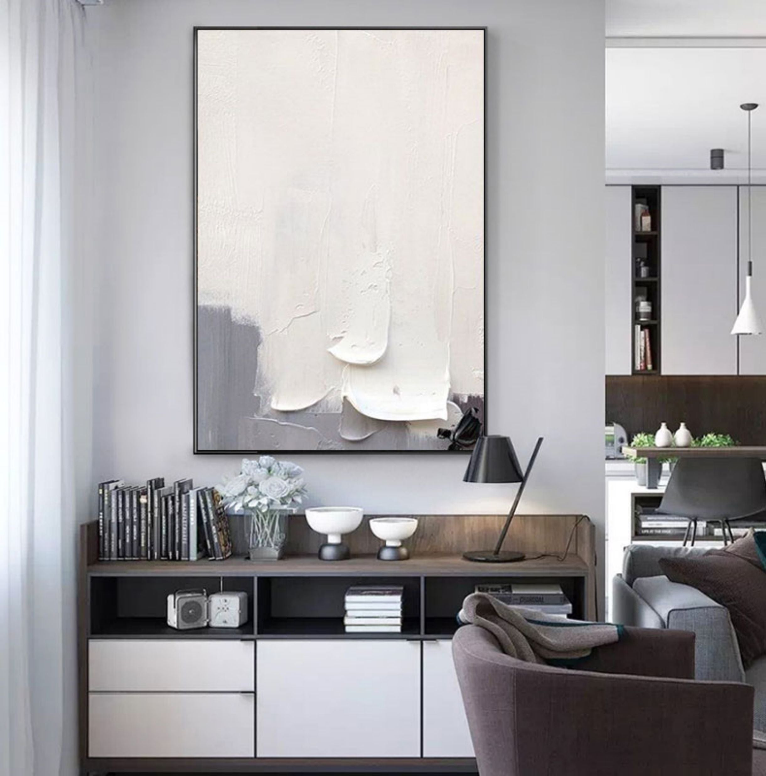 Plaster Art Texture Painting SG070 - Neutralighting
