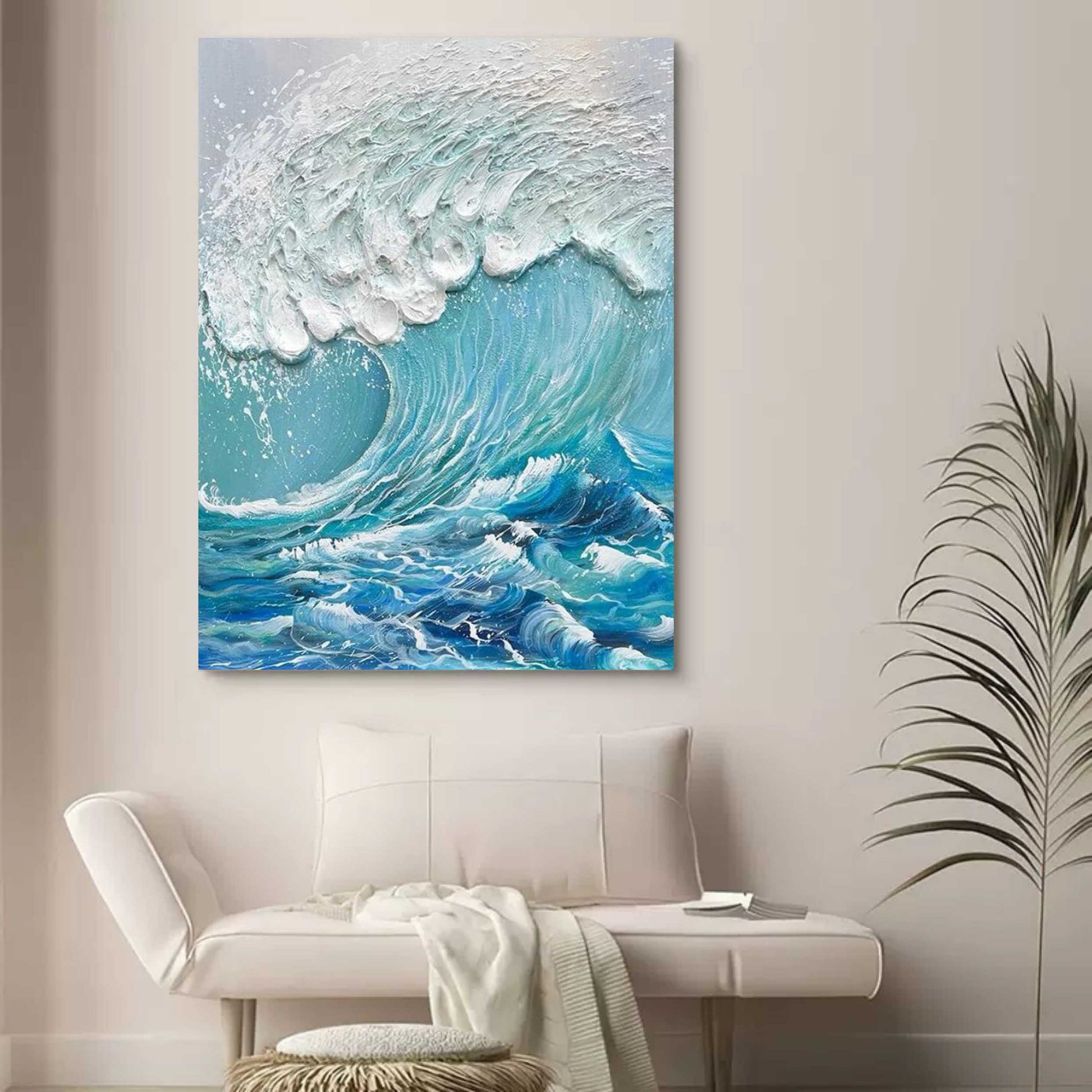 Plaster Art Texture Painting SG194 - Neutralighting