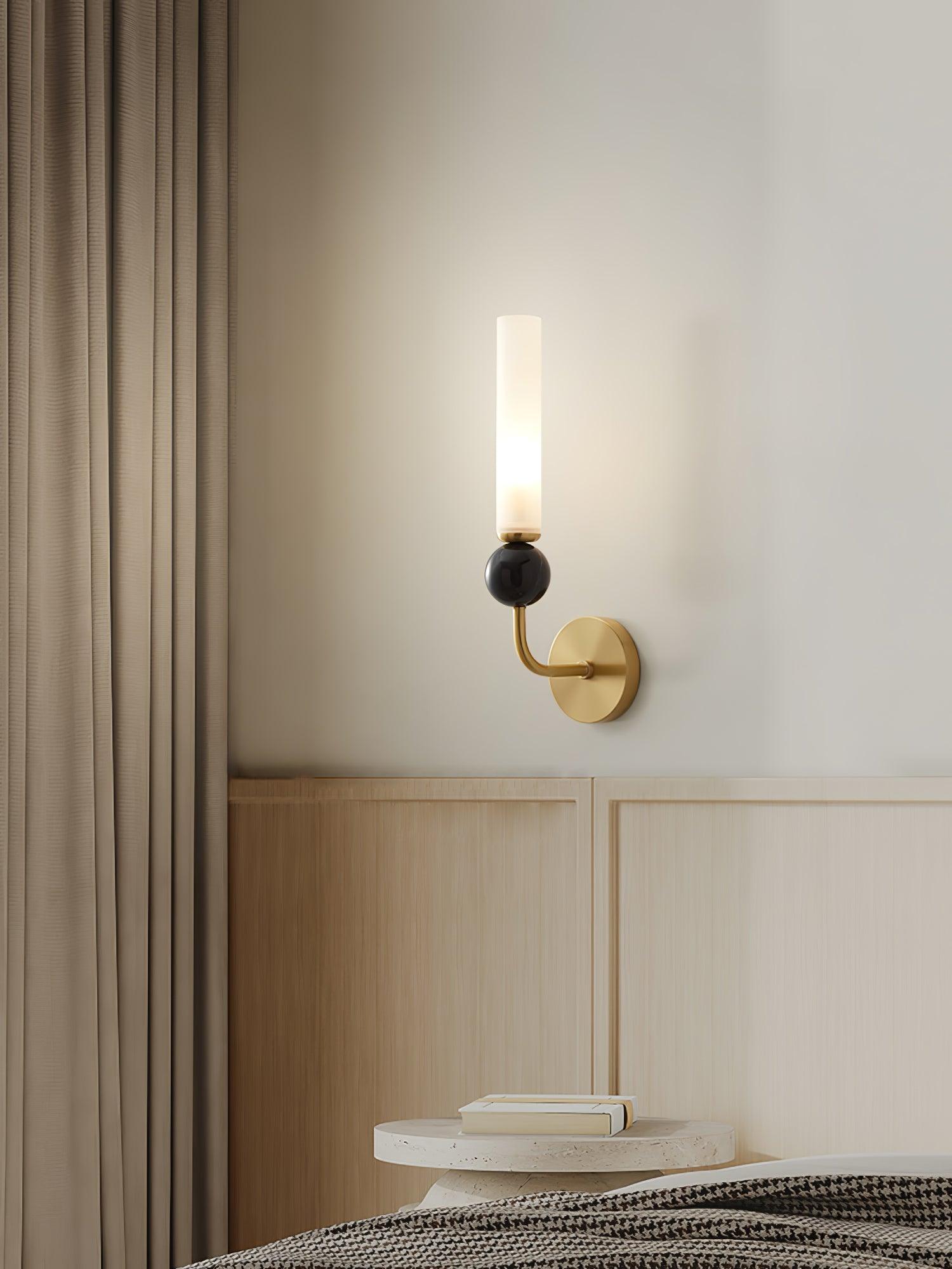 Dulane Modern Minimalist Vertical Marble Wall Lamp-Neutral Decor
