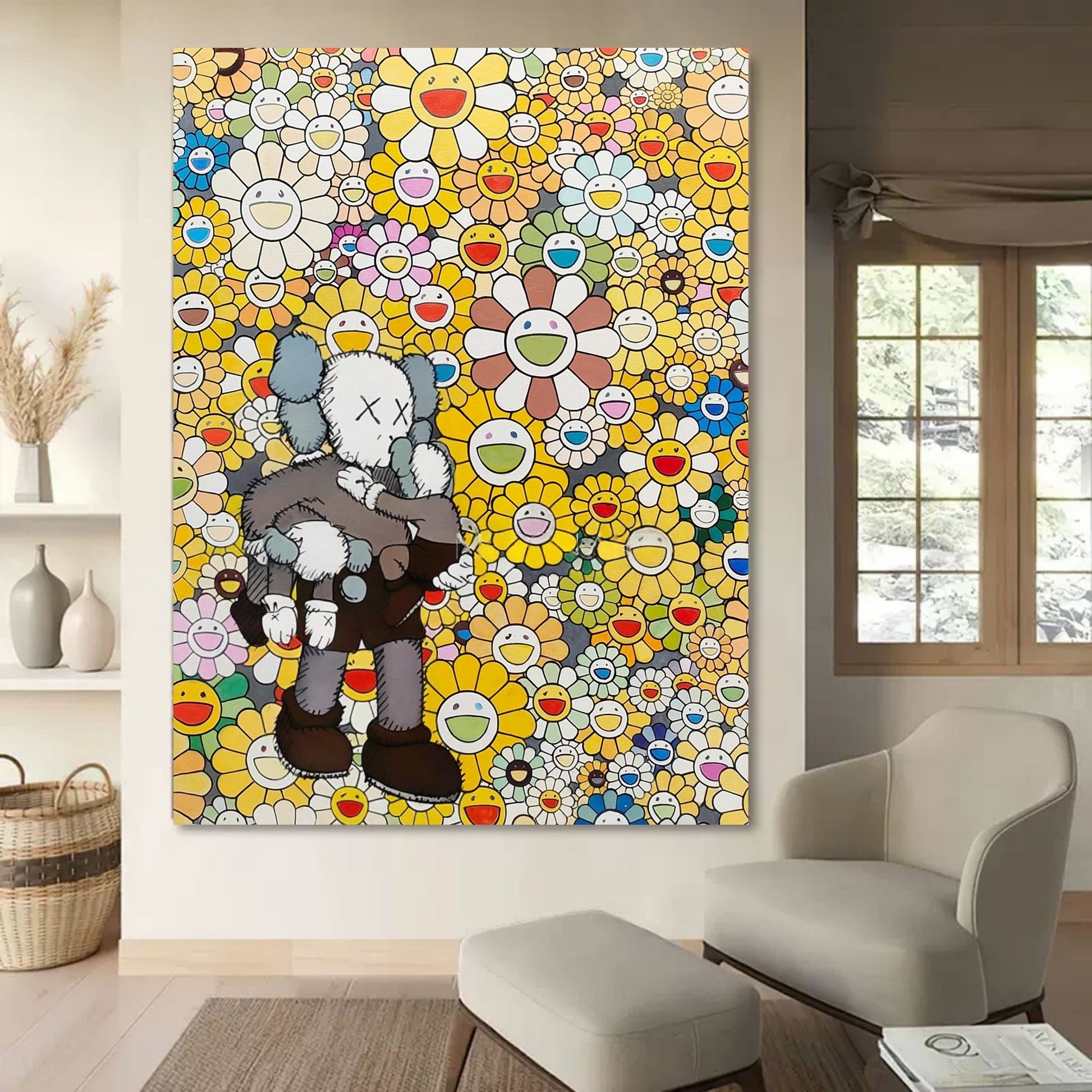 Wall Art Vertical Pop Art Cartoon Character Scene Vibrant - Neutralighting
