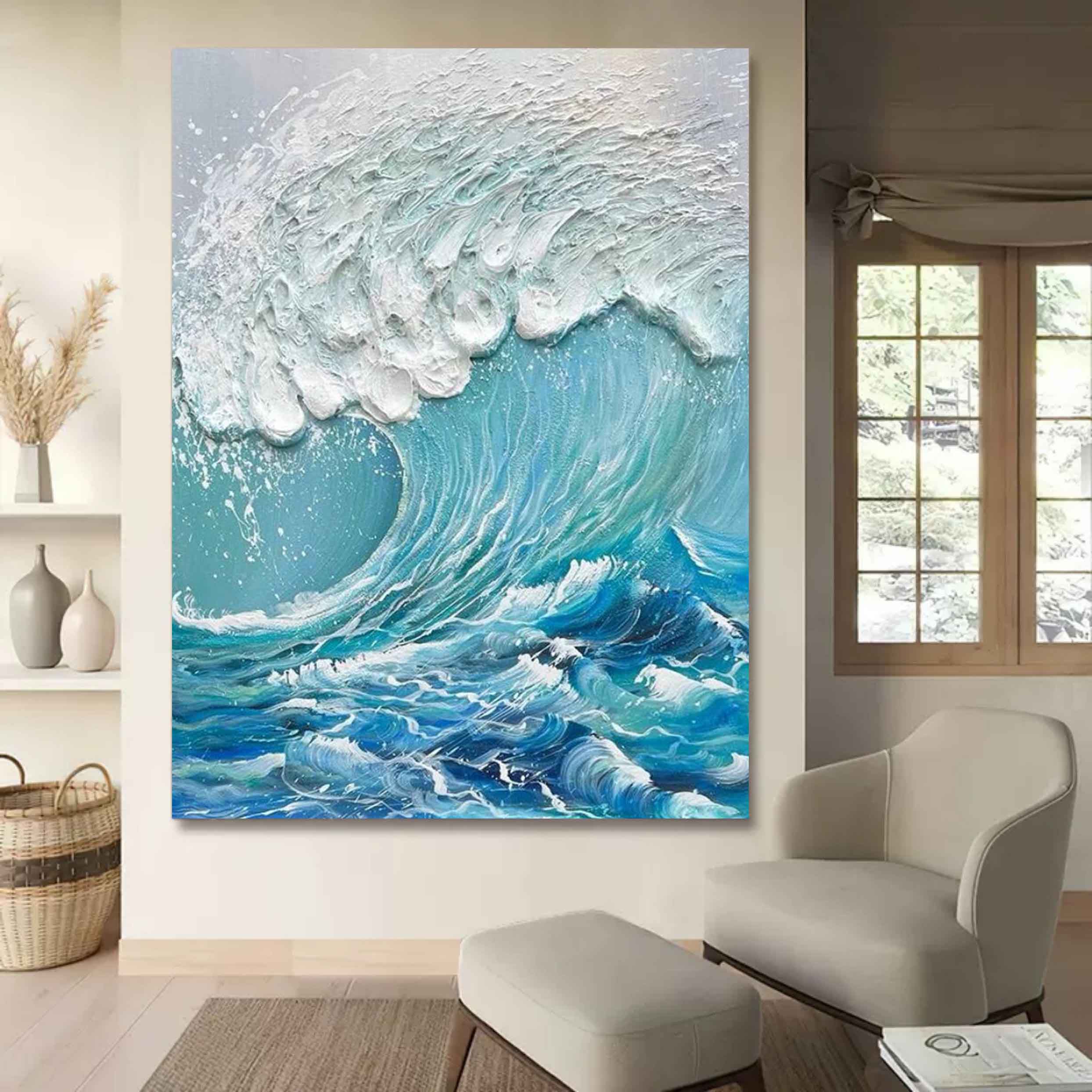 Plaster Art Texture Painting SG194 - Neutralighting