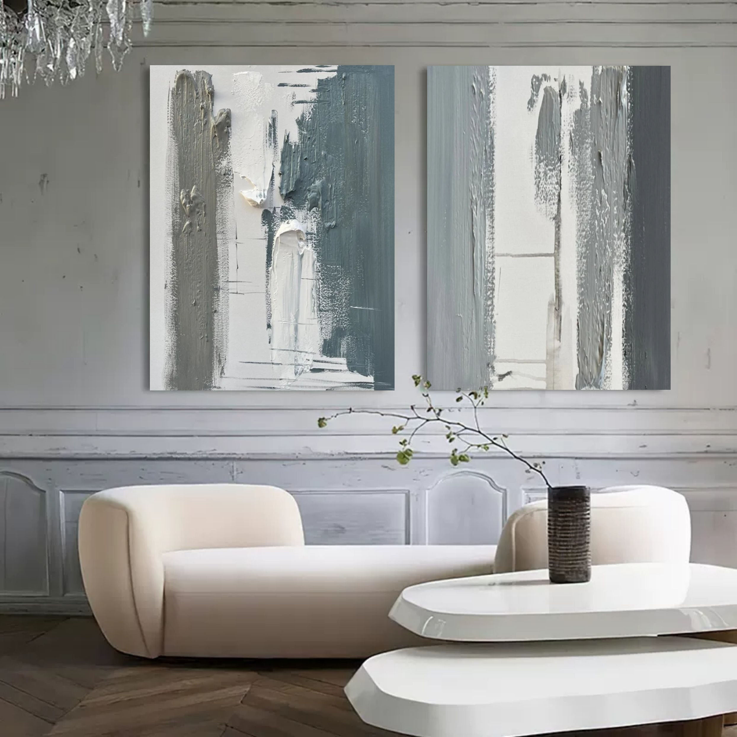 Abstract Painting Set Of 2 SP080 - Neutralighting