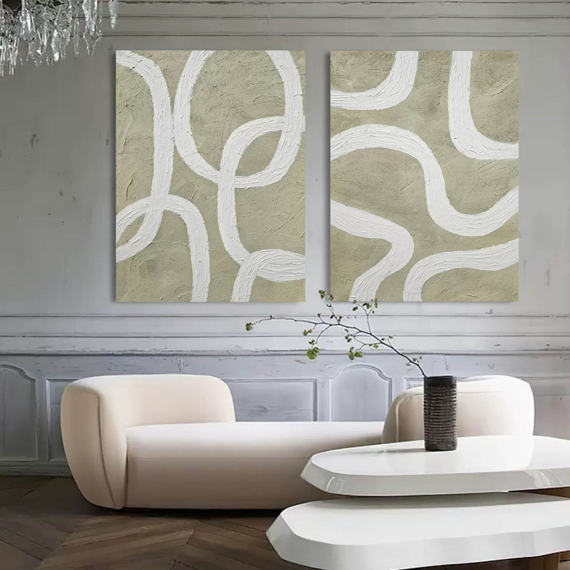 Abstract Painting Set Of 2 SP104 - Neutralighting