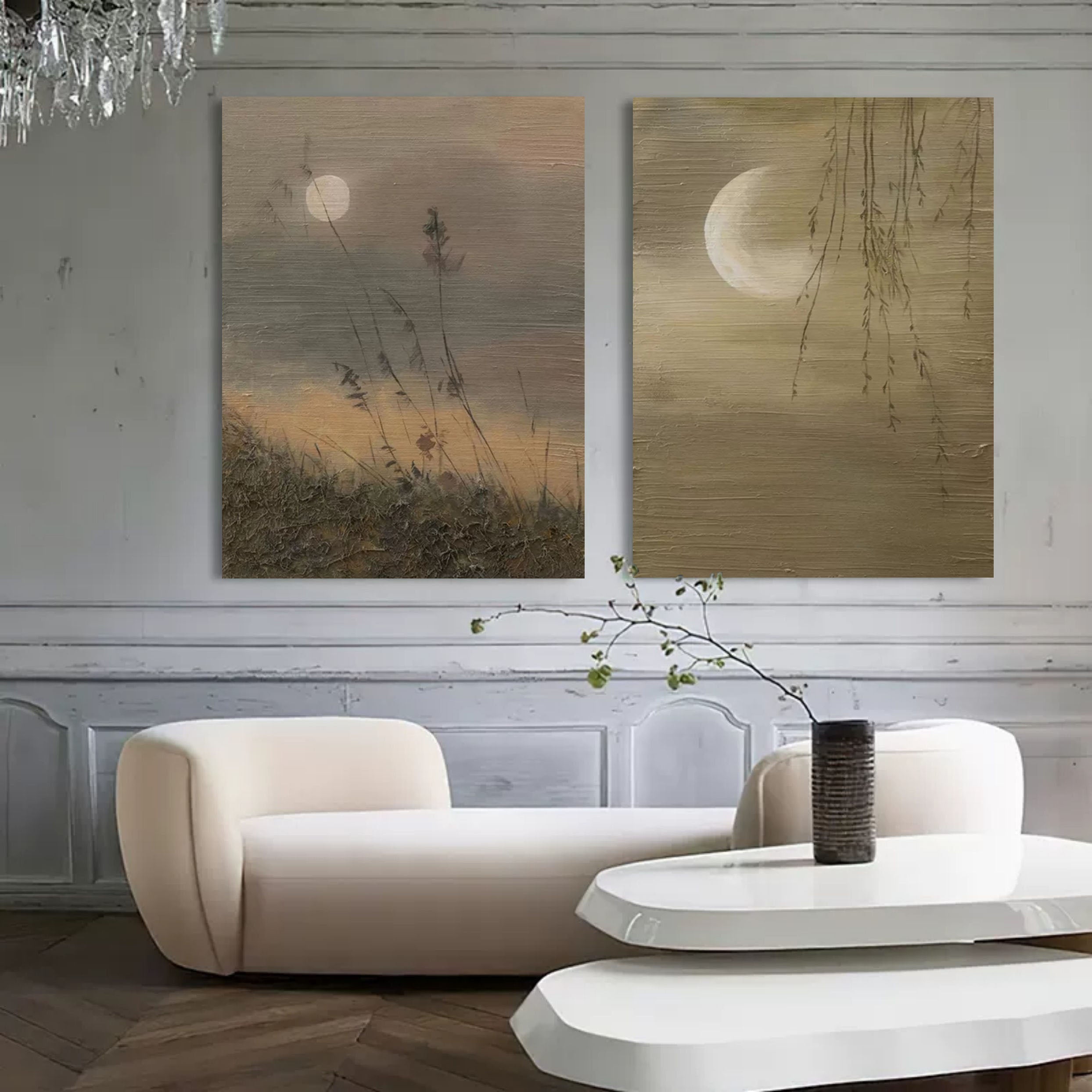 Abstract Painting Set Of 2 SP108 - Neutralighting