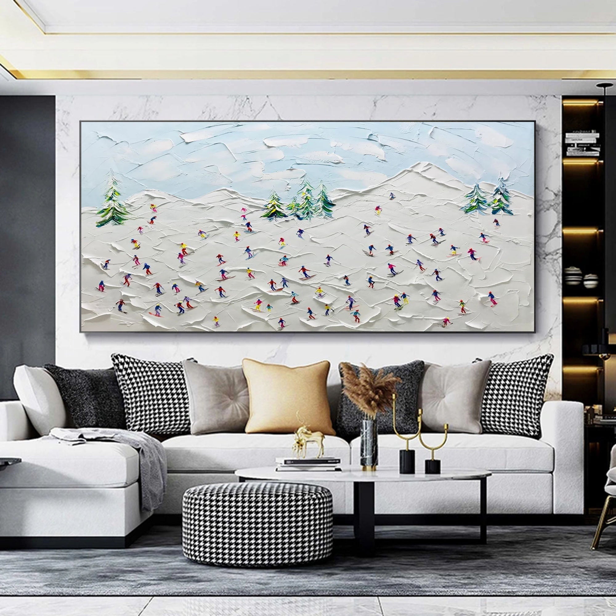 Plaster Art Texture Painting SG190 - Neutralighting