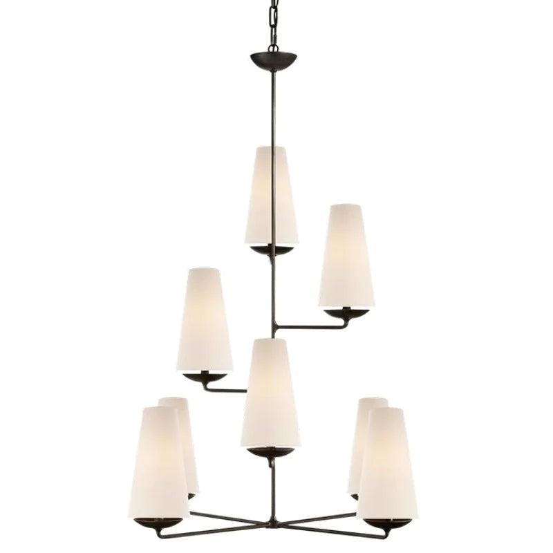 Silva Vintage LED Chandeliers White Black Bedroom Kitchen - Neutralighting