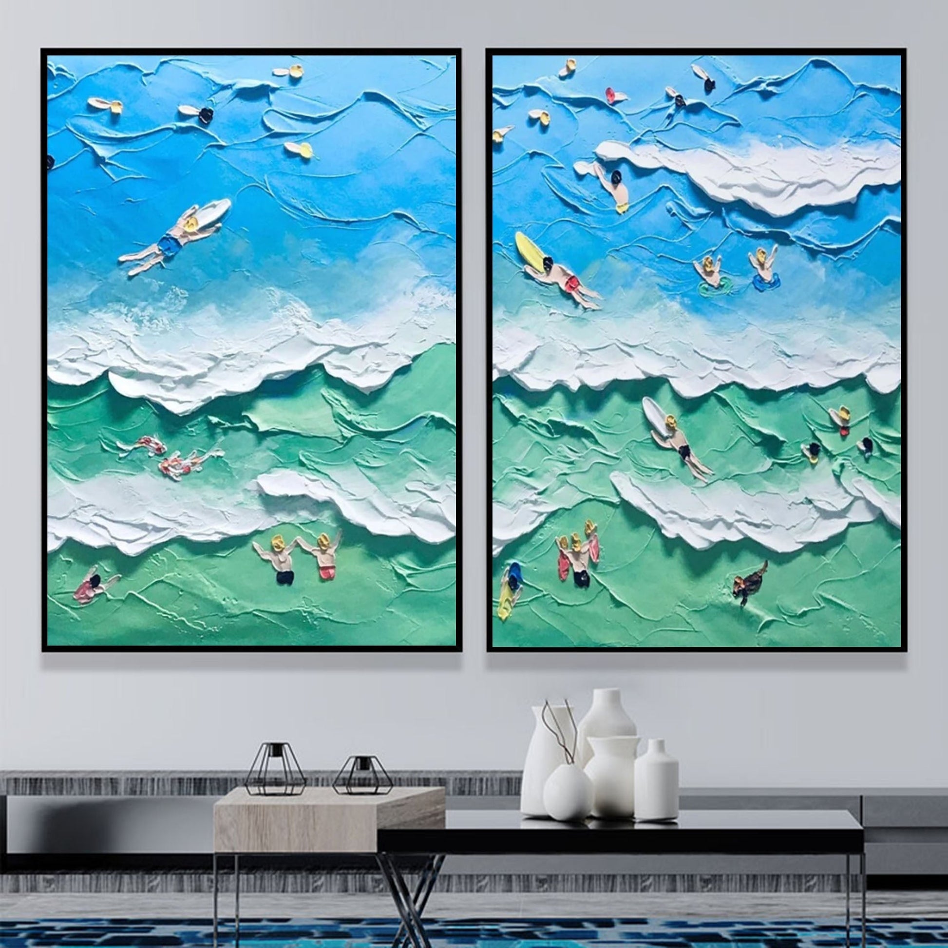 Abstract Painting Set Of 2 SP093 - Neutralighting
