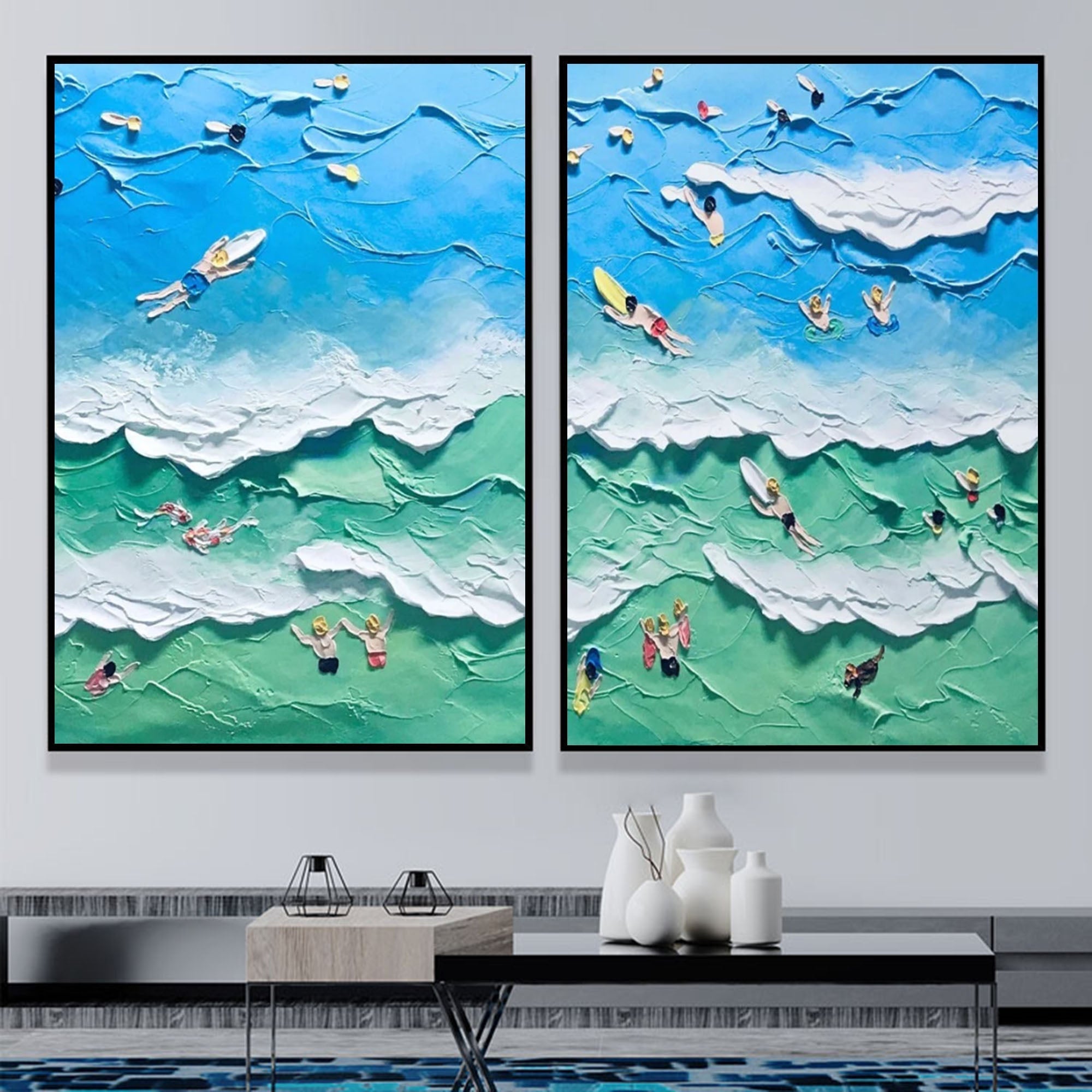 Abstract Painting Set Of 2 SP093 - Neutralighting