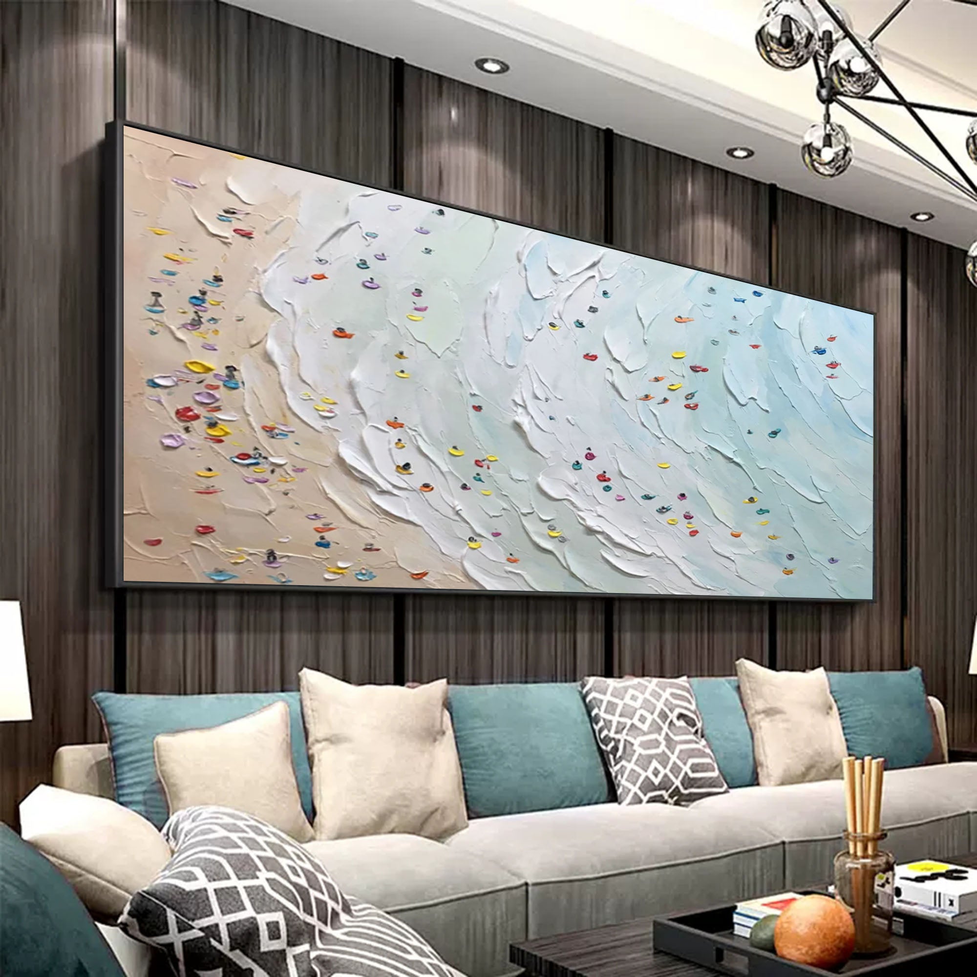 Plaster Art Texture Painting SG186 - Neutralighting
