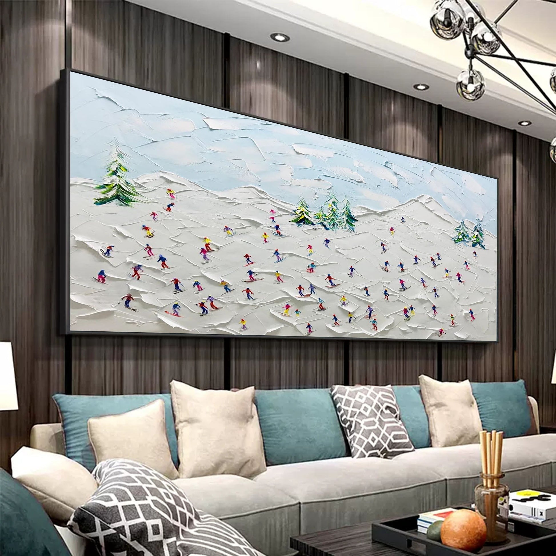 Plaster Art Texture Painting SG190 - Neutralighting